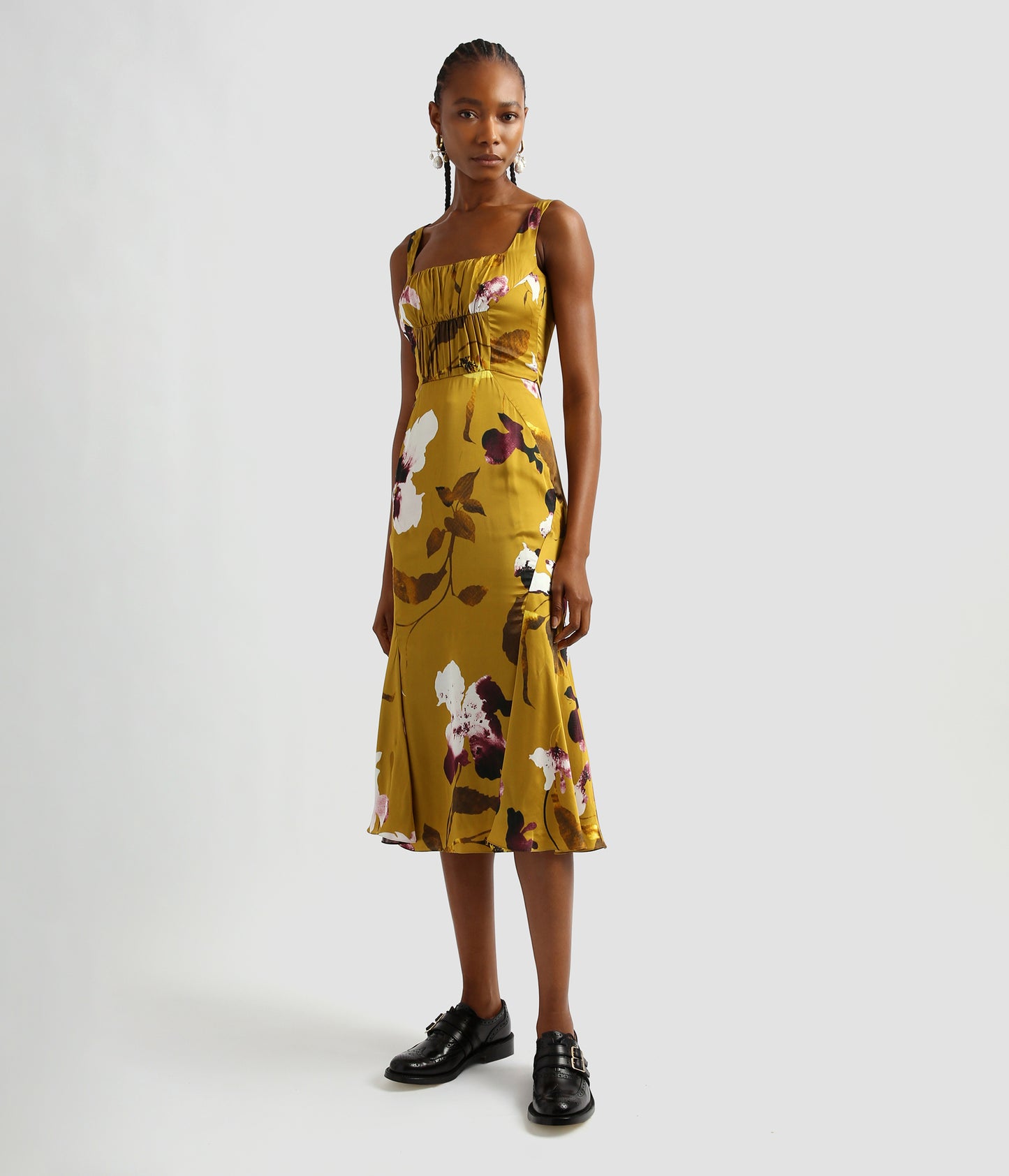 Fluted Hem Dress
