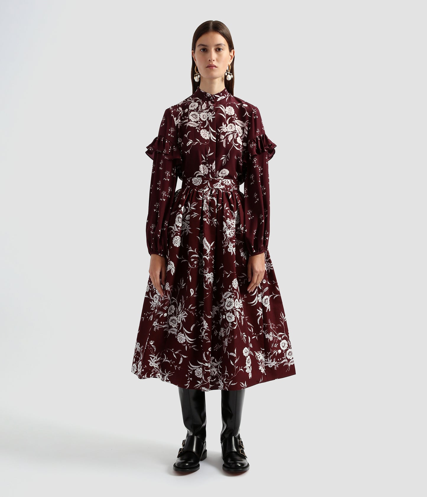 Volume Midi Skirt