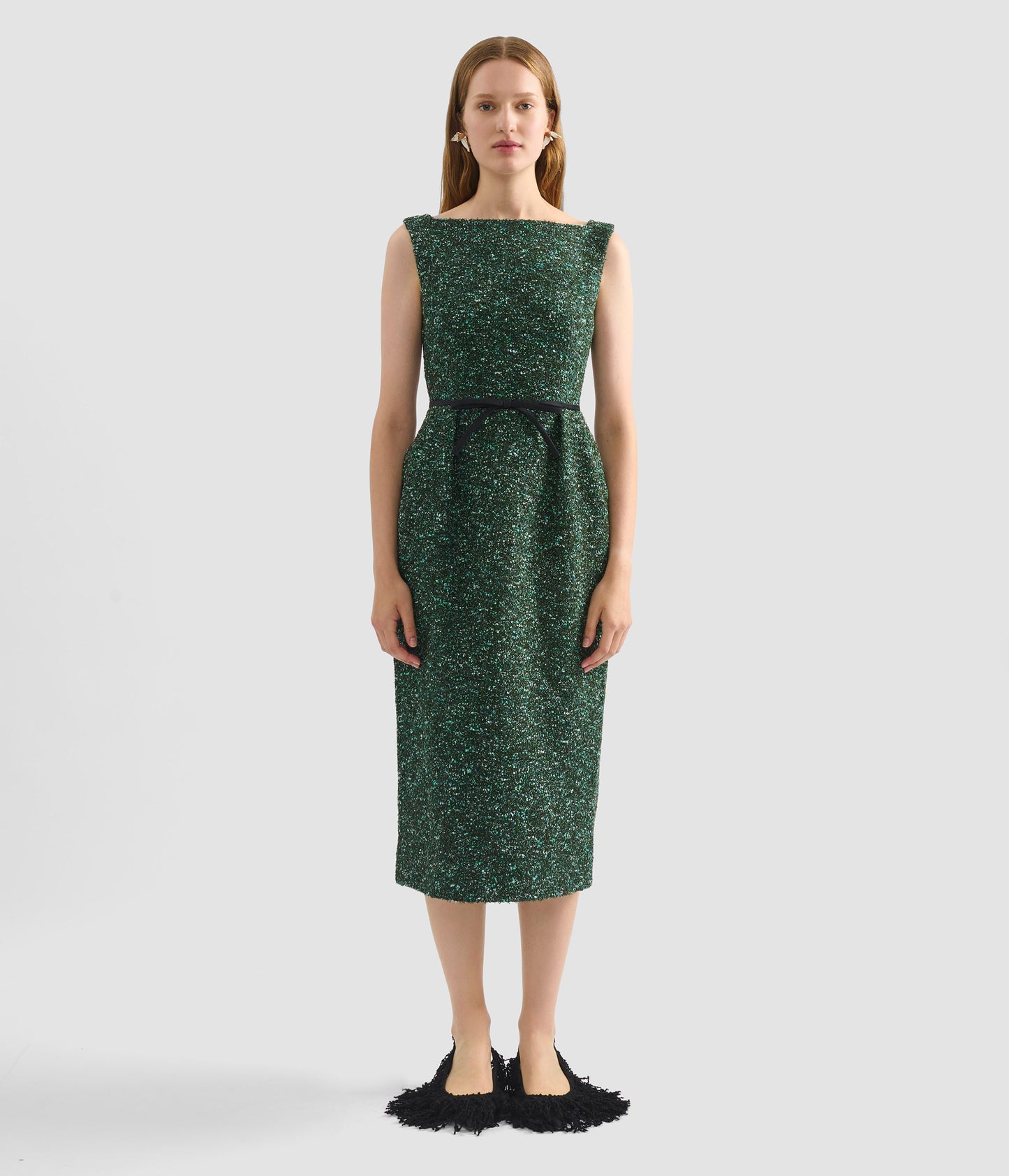 Sleeveless Pencil Midi Dress