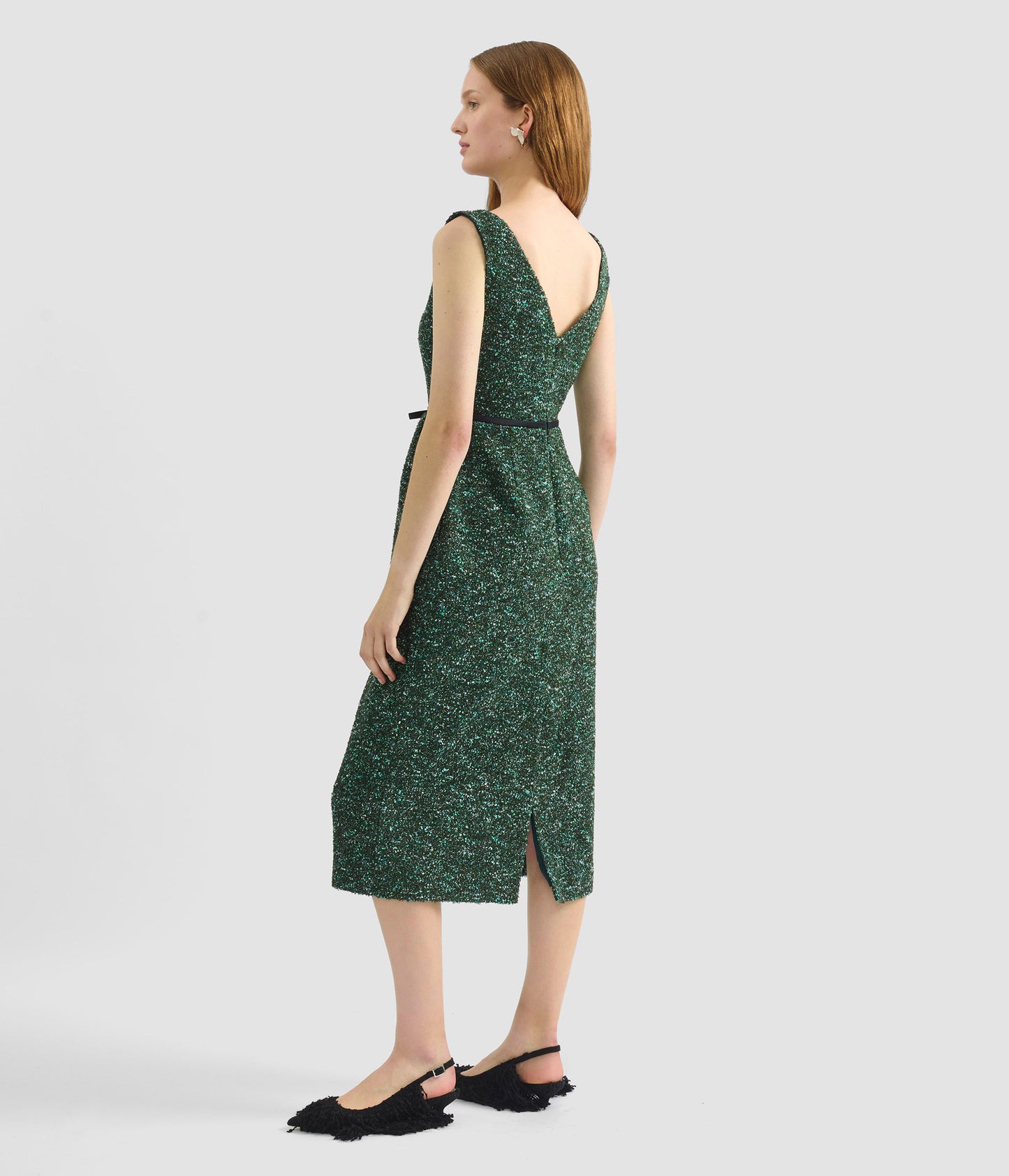 Sleeveless Pencil Midi Dress