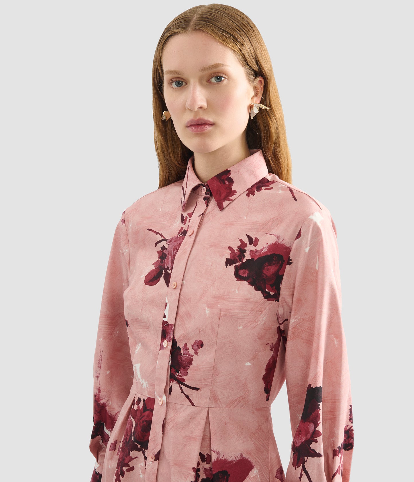 Long Sleeve Mini Shirt Dress