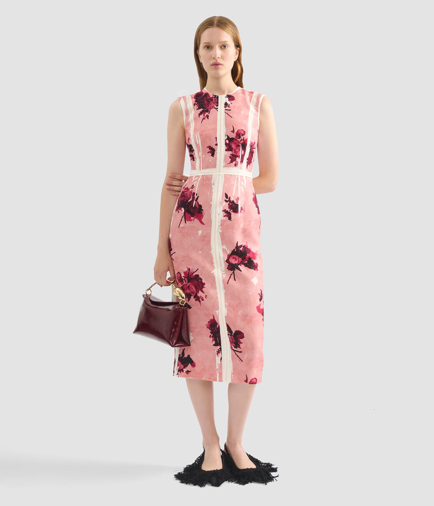 Sleeveless Pencil Midi Dress