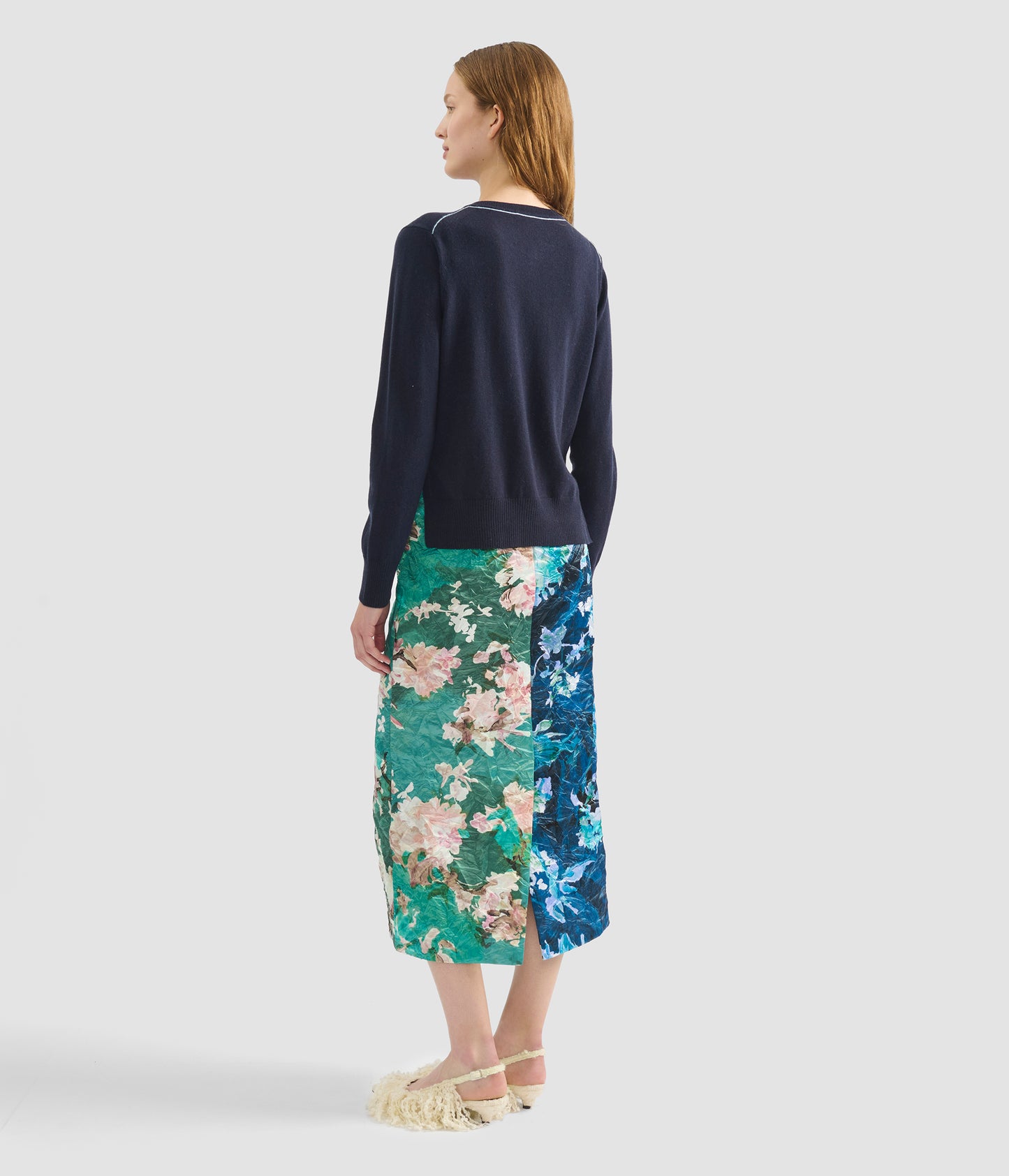 Cashmere Crew Neck Cardigan