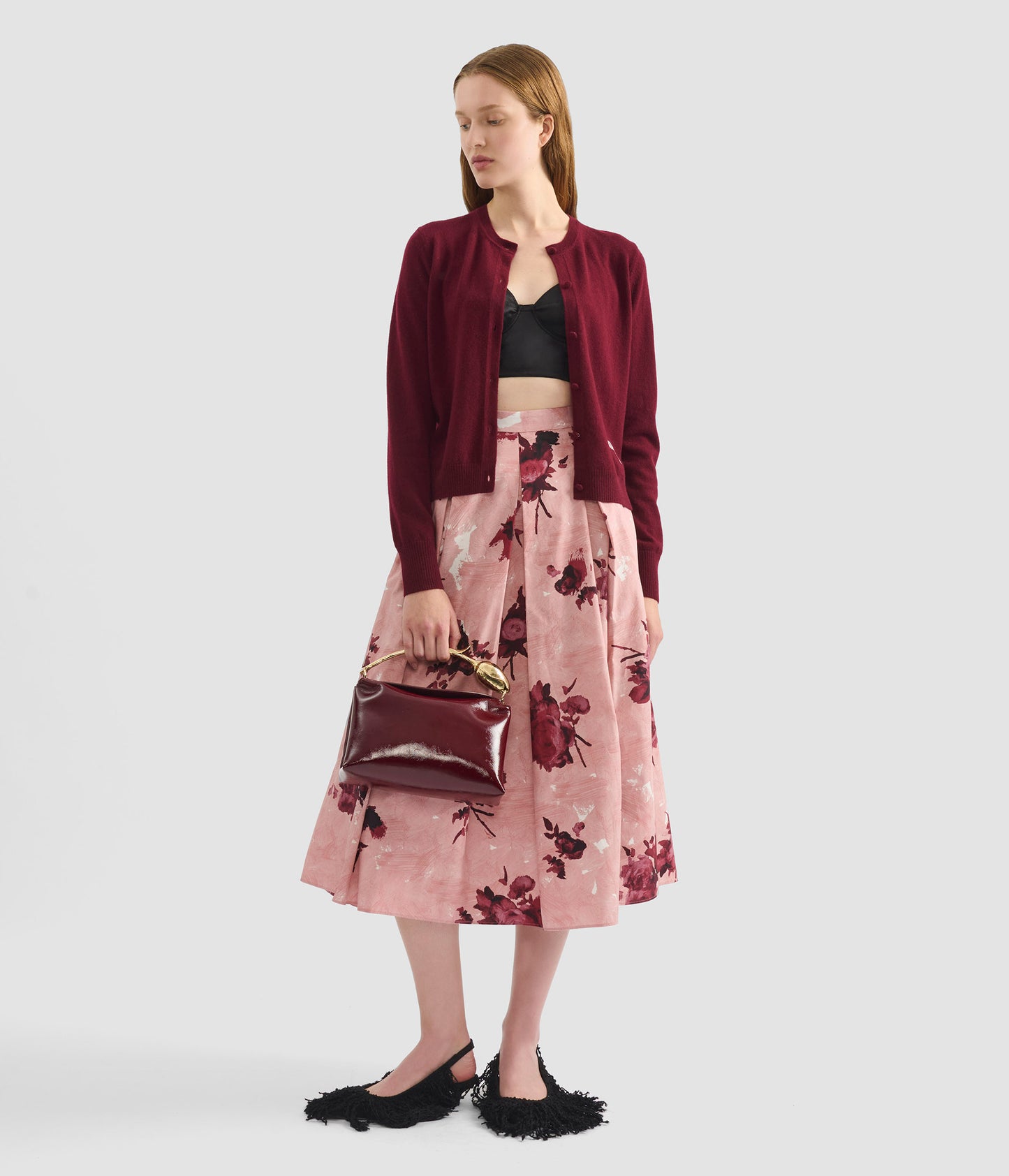 Cashmere Crew Neck Cardigan