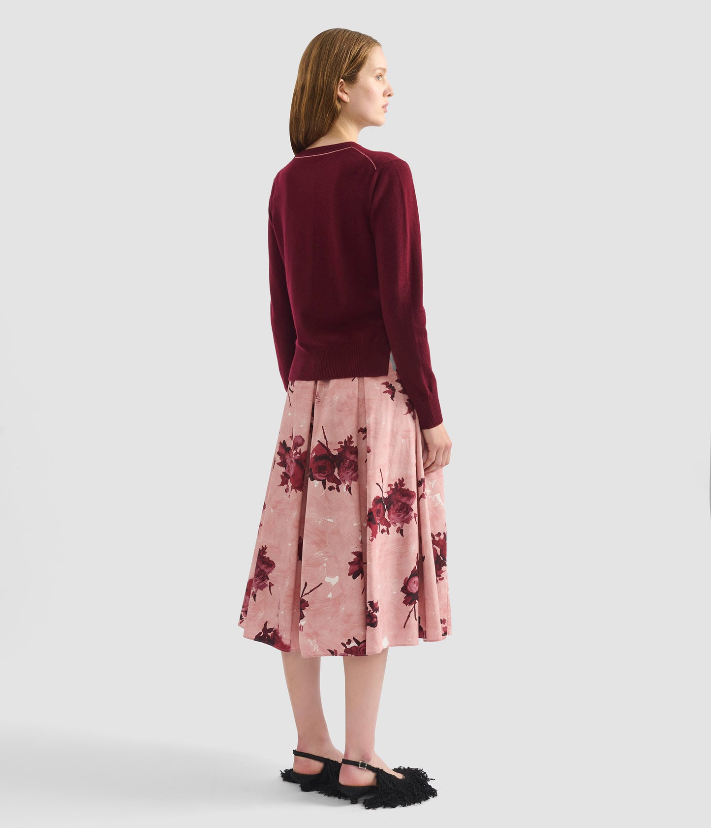 Cashmere Crew Neck Cardigan