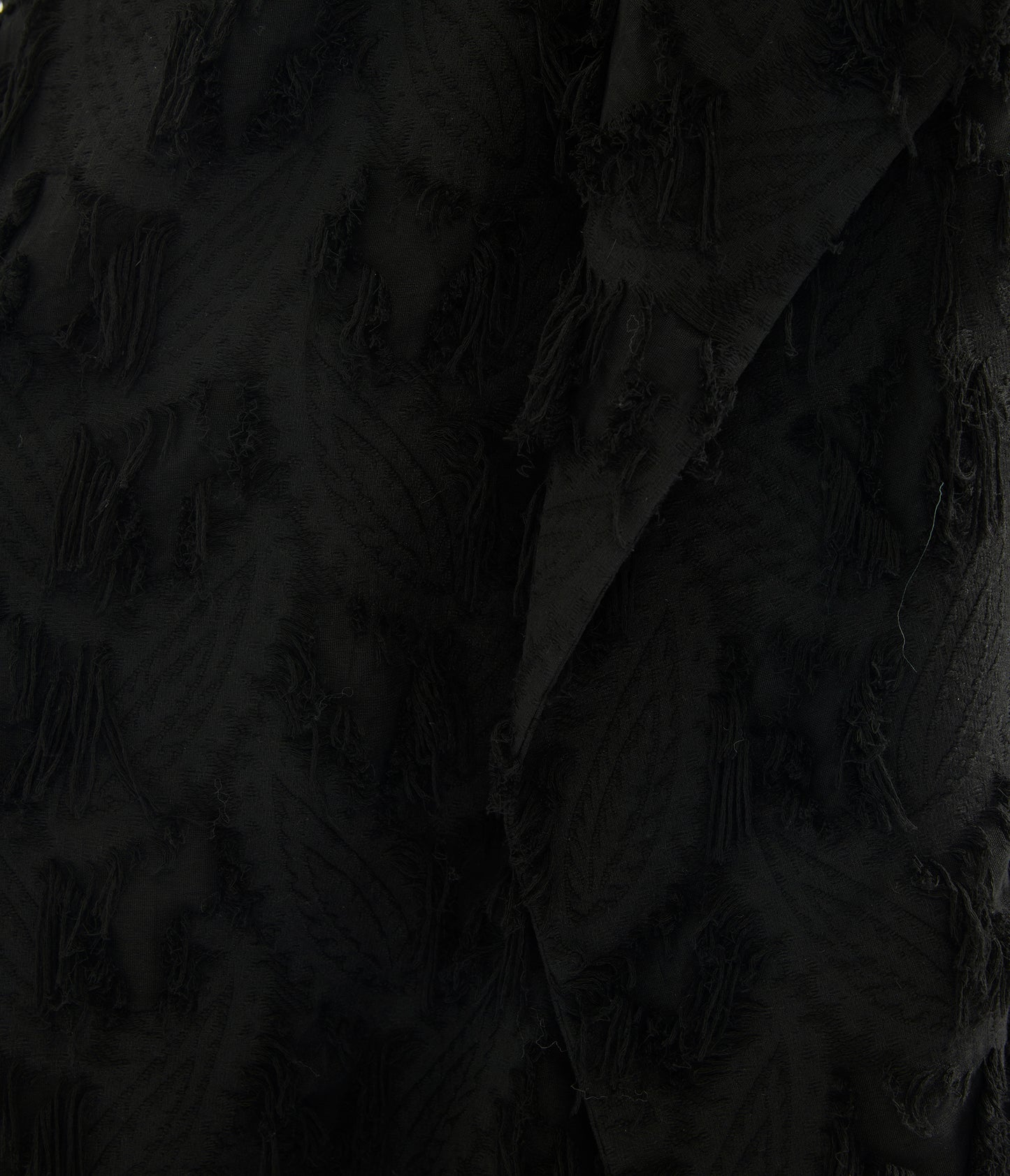 Fil Coupé Jacquard Draped Midi Skirt