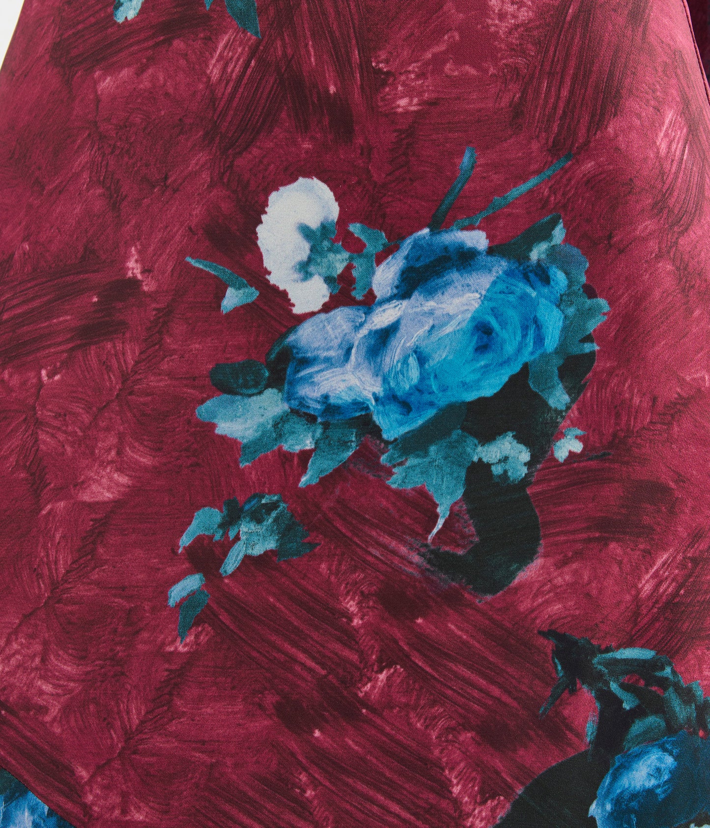 Floral Print A Line Midi Skirt