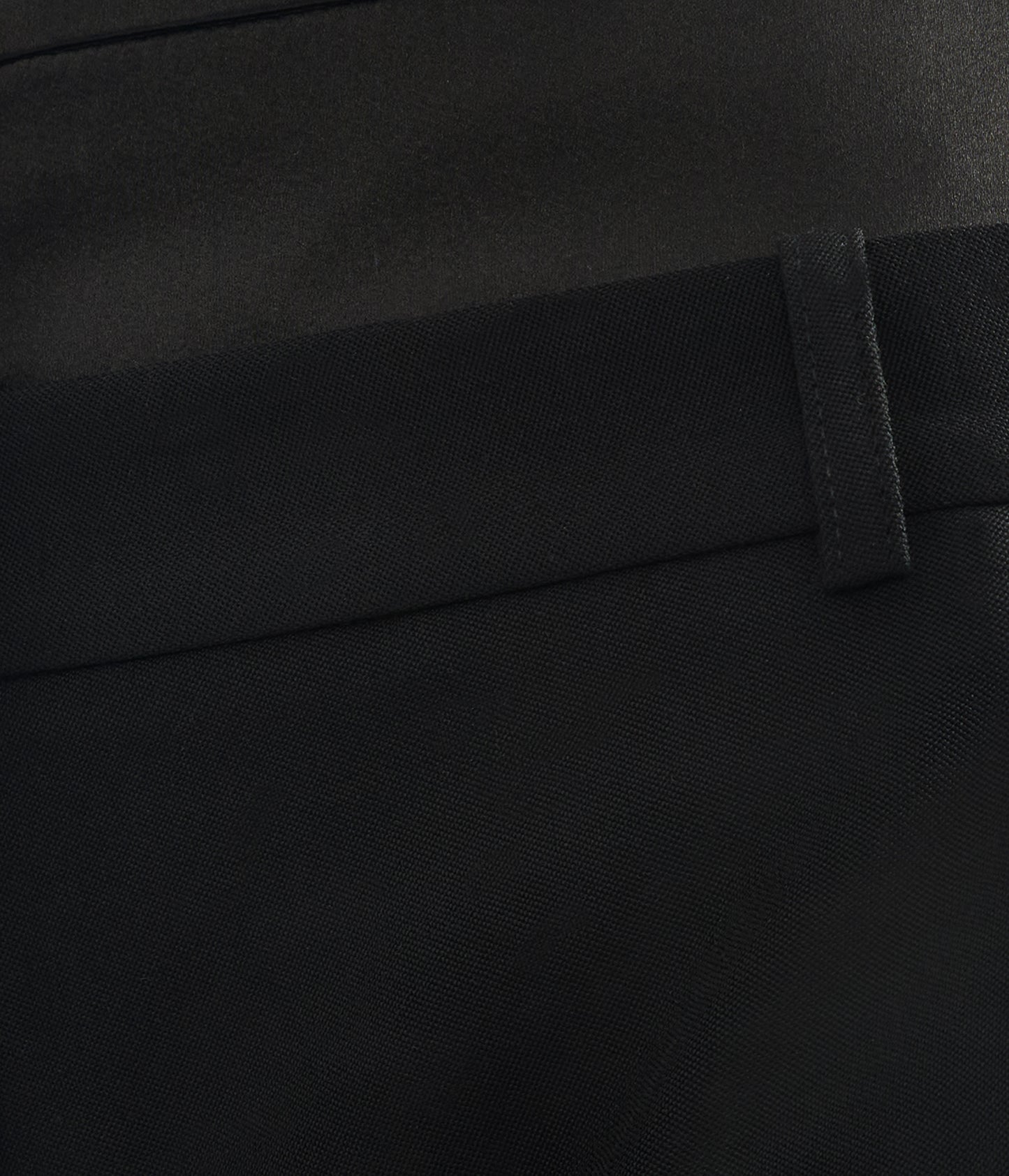 Draped Satin Cady Long Sleeve Blouse