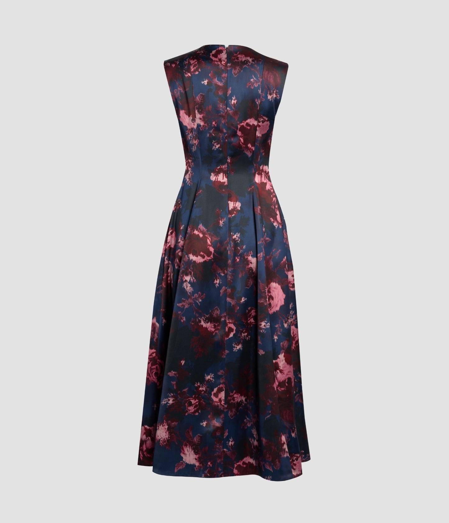 Floral Duchess Sleeveless Midi Dress