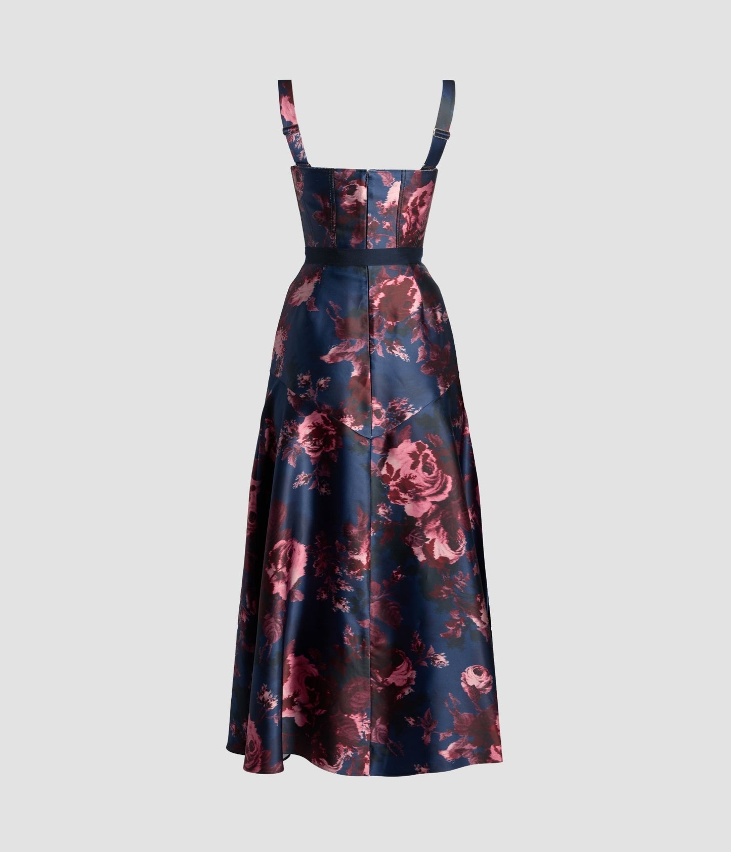 Floral Duchess Sleeveless Midi Dress