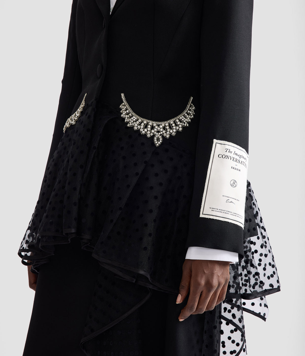 Grain De Poudre Single Breasted Fitted Blazer