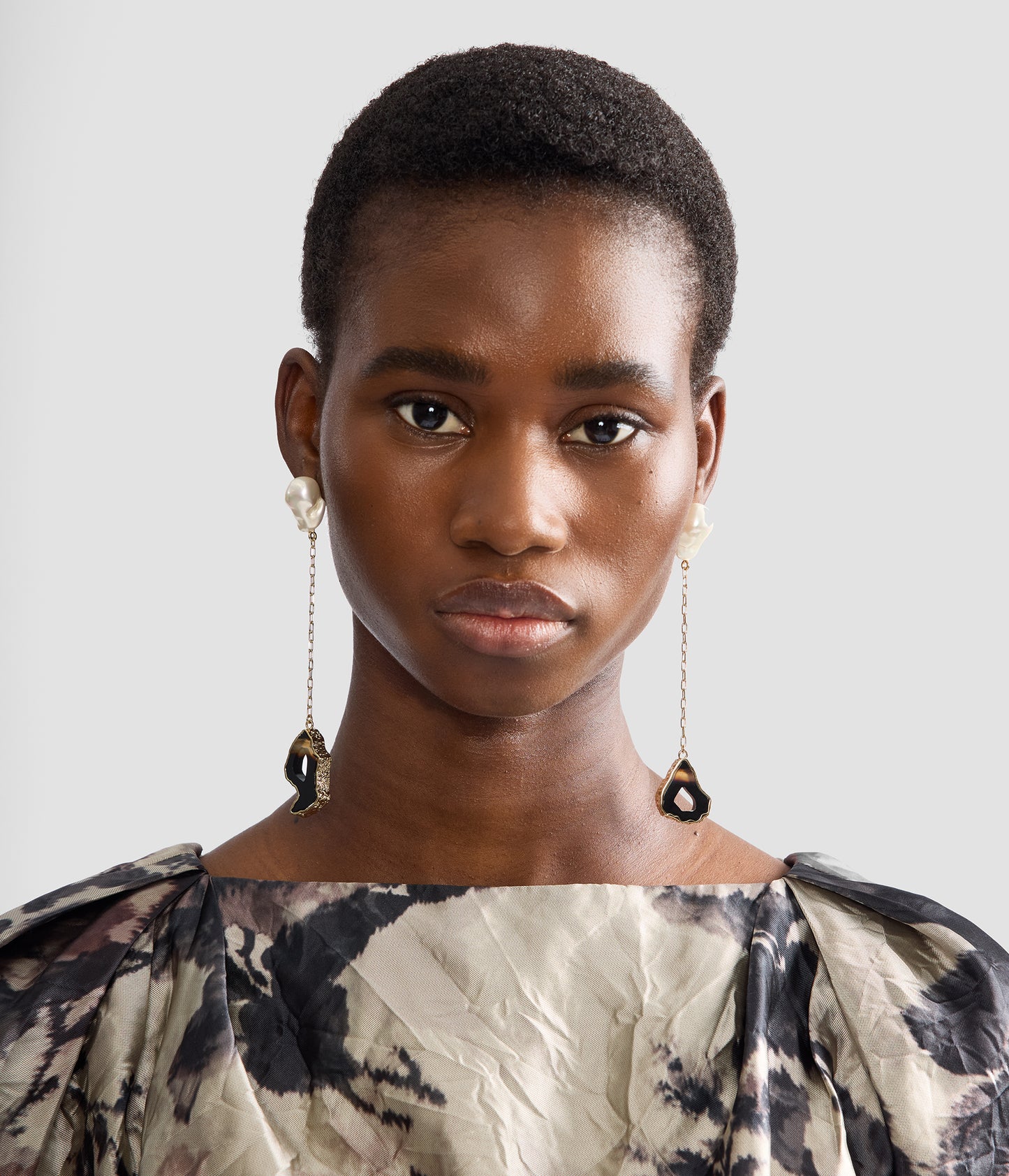 Stone Drop Earring