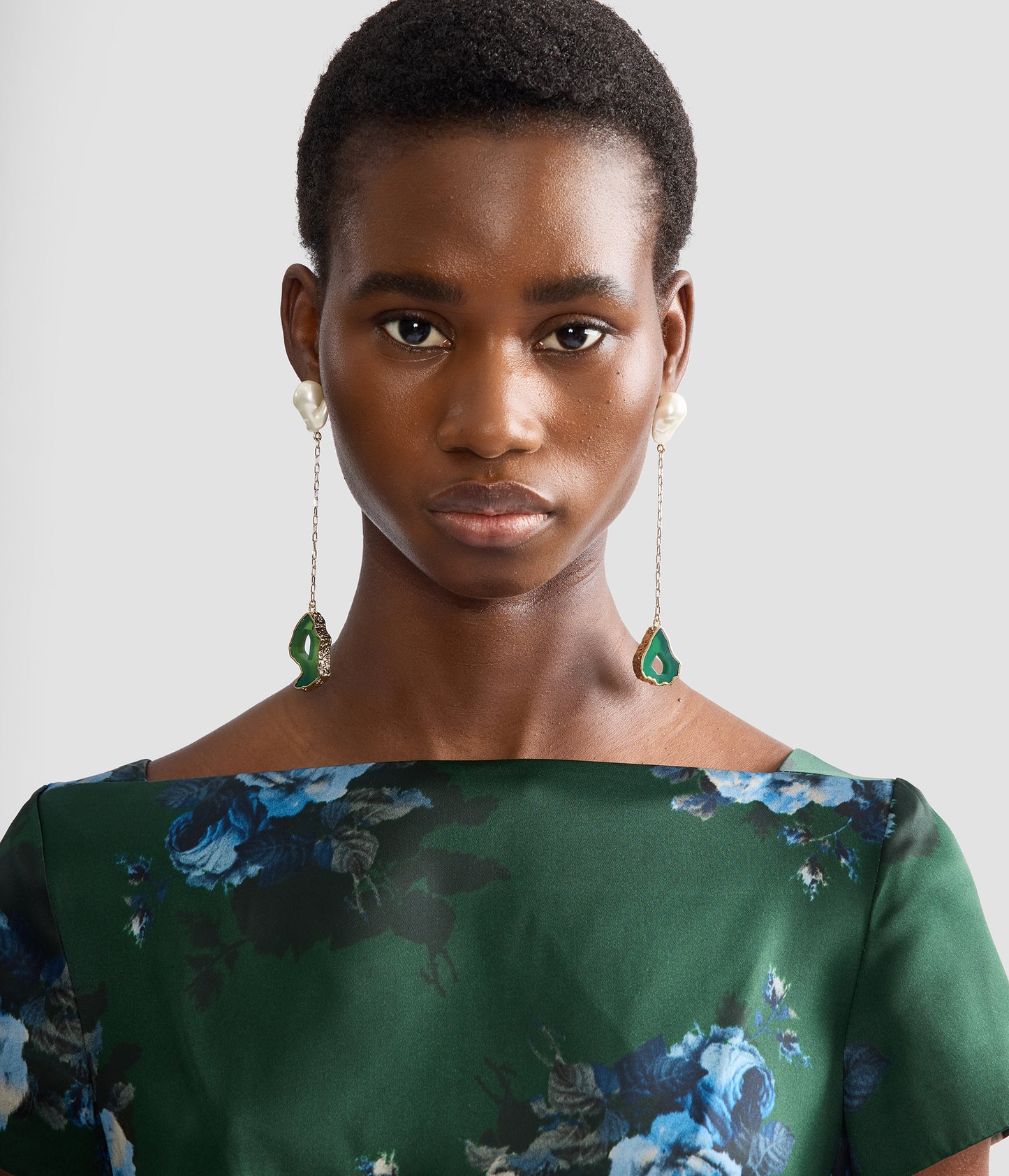 Stone Drop Earring