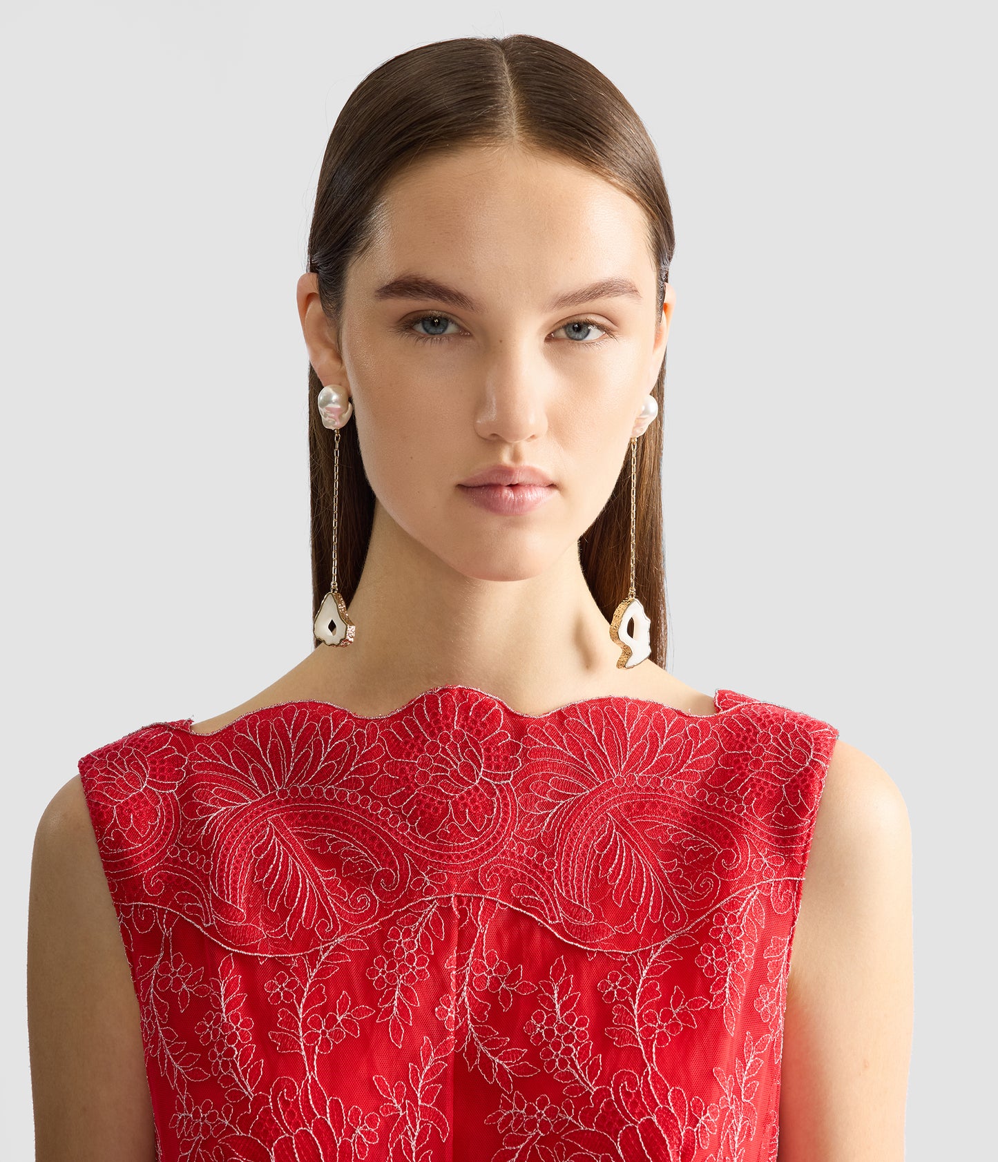 Stone Drop Earring