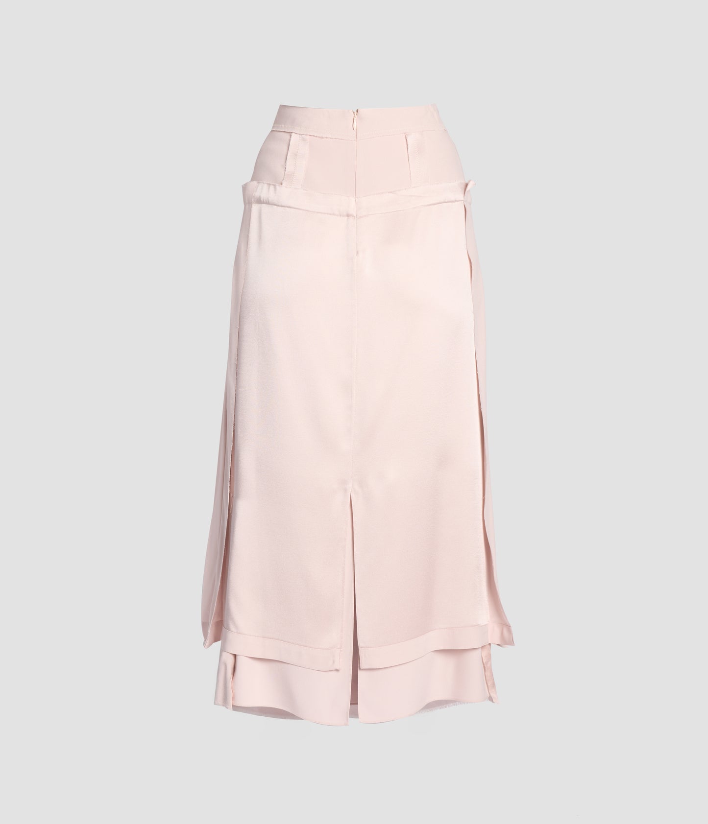 Satin Cady Midi Skirt