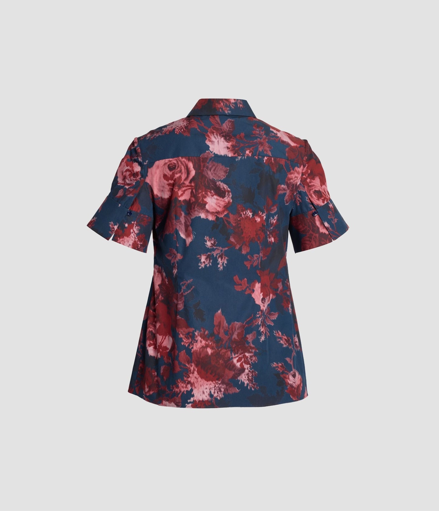 Floral Cotton Poplin Short Sleeve Shirt