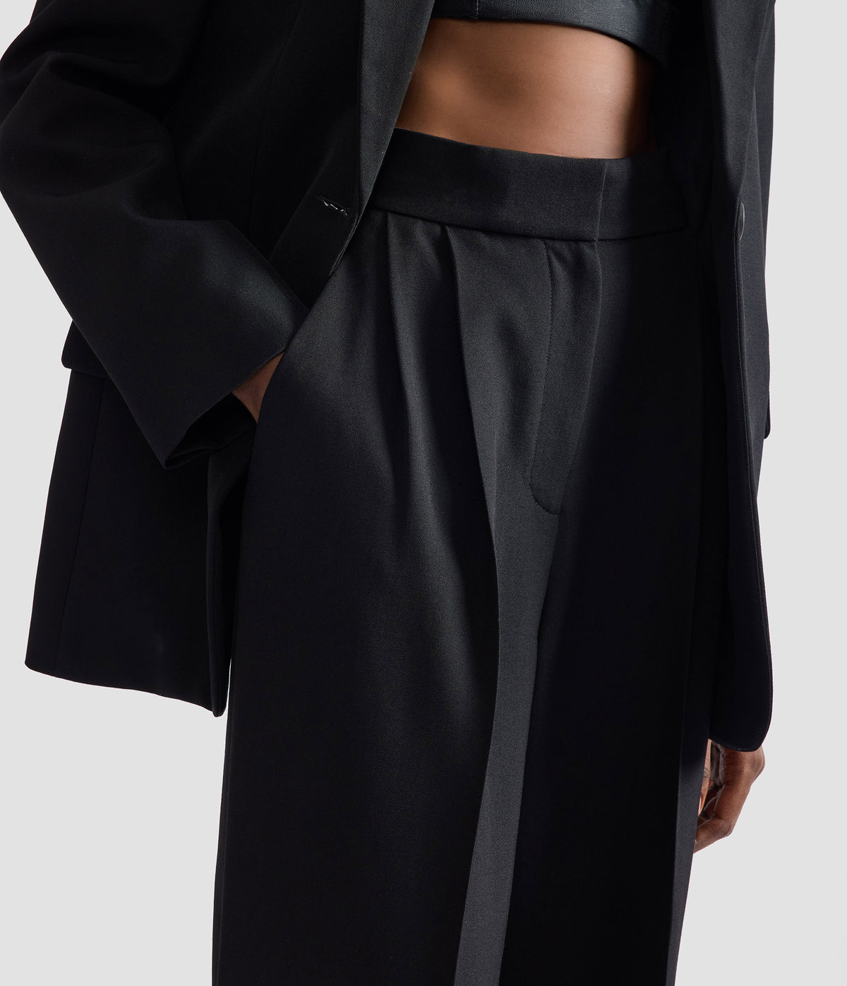 Grain De Poudre Wide Leg Trouser