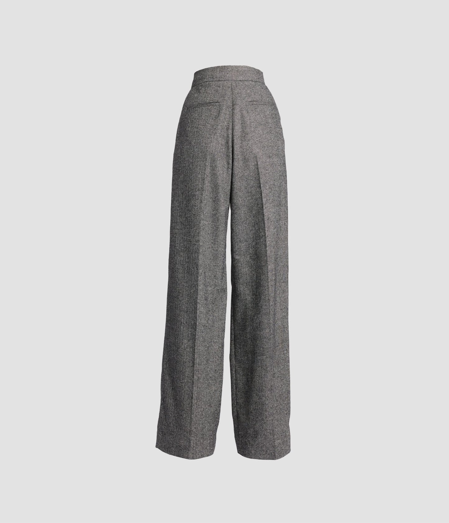 Herringbone Wide Leg Trouser