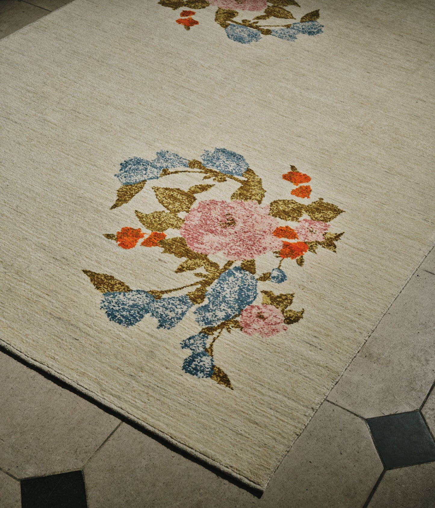 Botanicals Wool Pearl Rose Rug