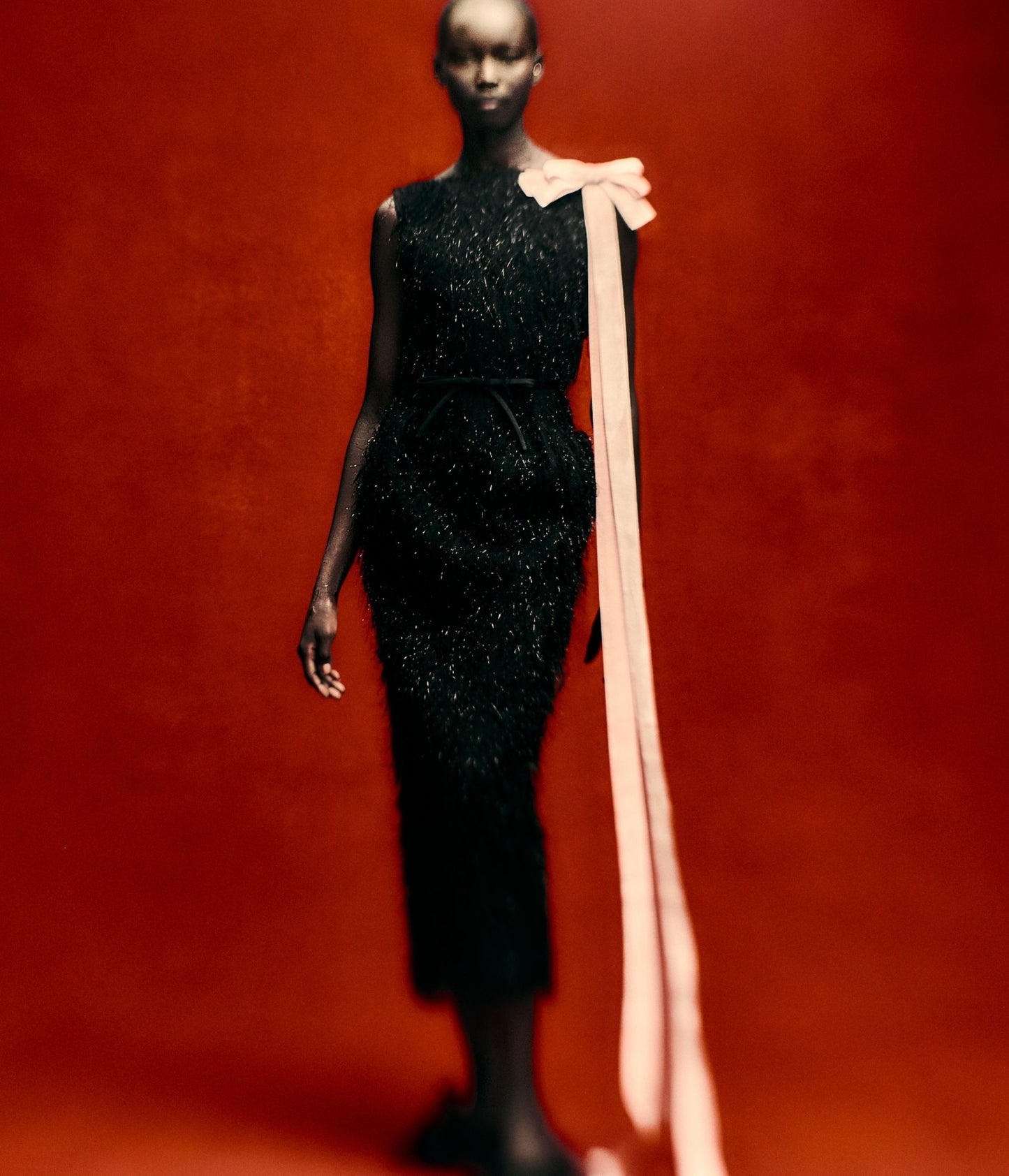 Lurex Fil Coupé Midi Dress