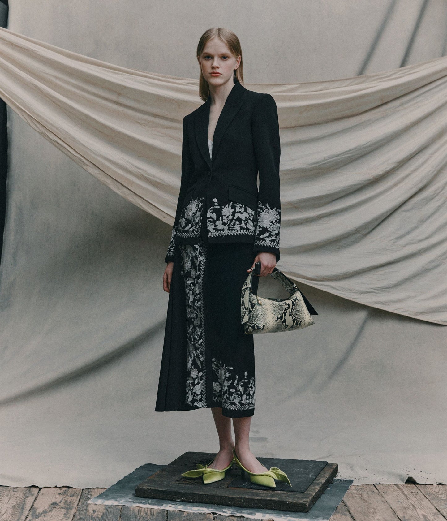 Drape Midi Skirt