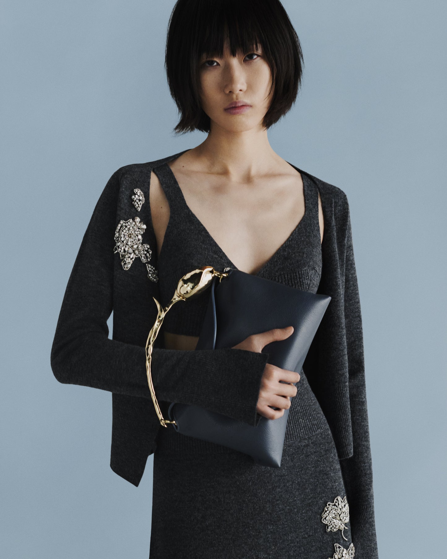 Embellished Cropped Cardigan