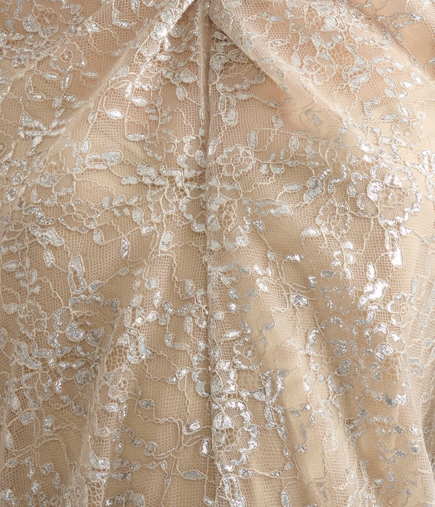 Metallic Lace Midi Dress