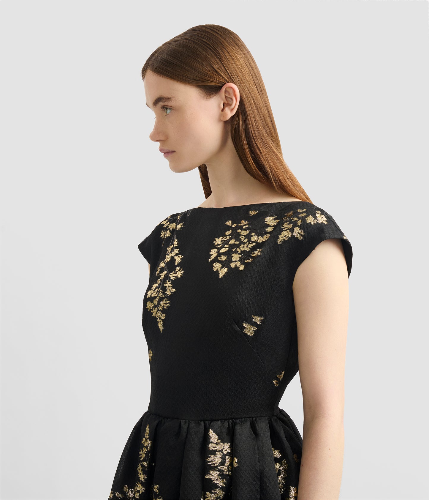 Organza Fil Coupé Midi Dress