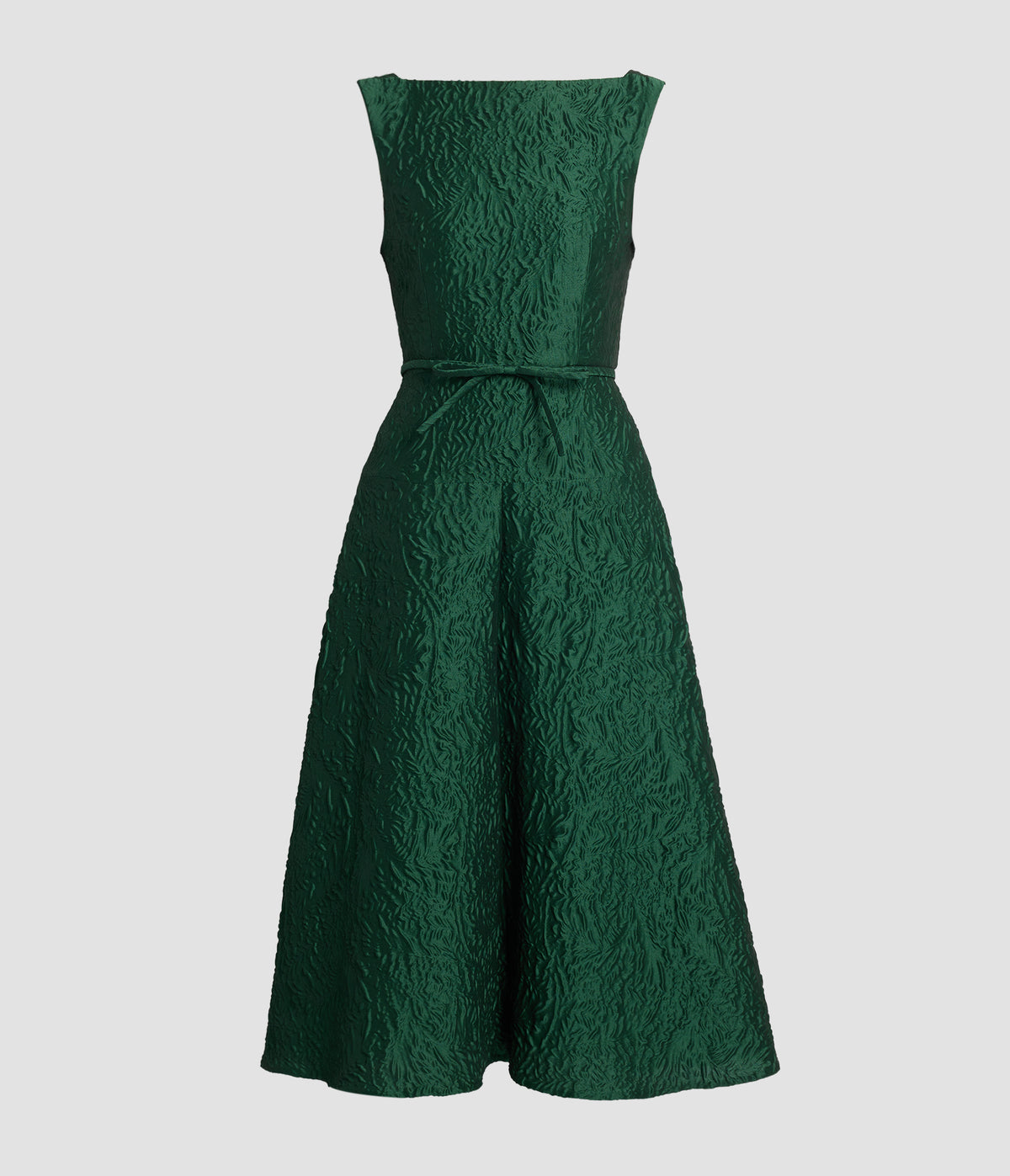 Cloque Jacquard Midi Dress