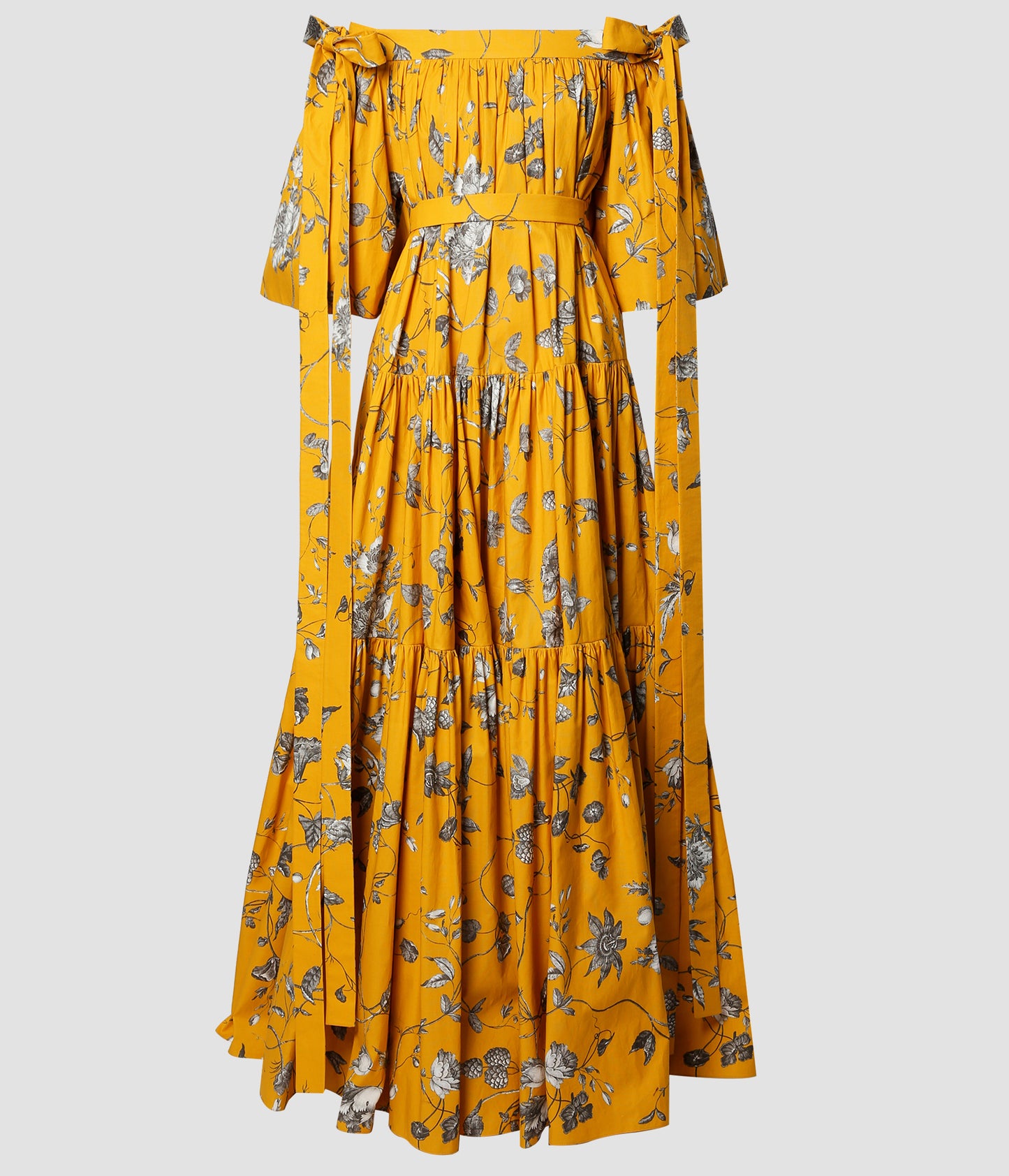 3/4 Sleeve Off The Shoulder Maxi Dress