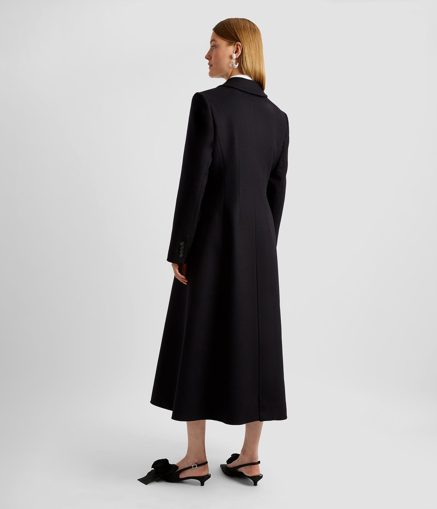Fit And Flare Double Breasted Coat