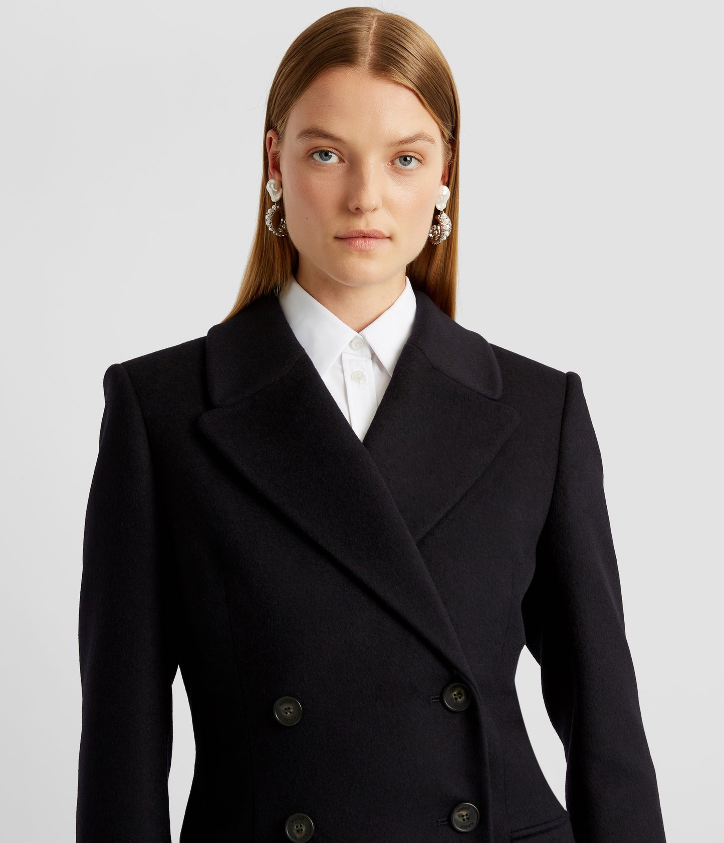 Fit And Flare Double Breasted Coat