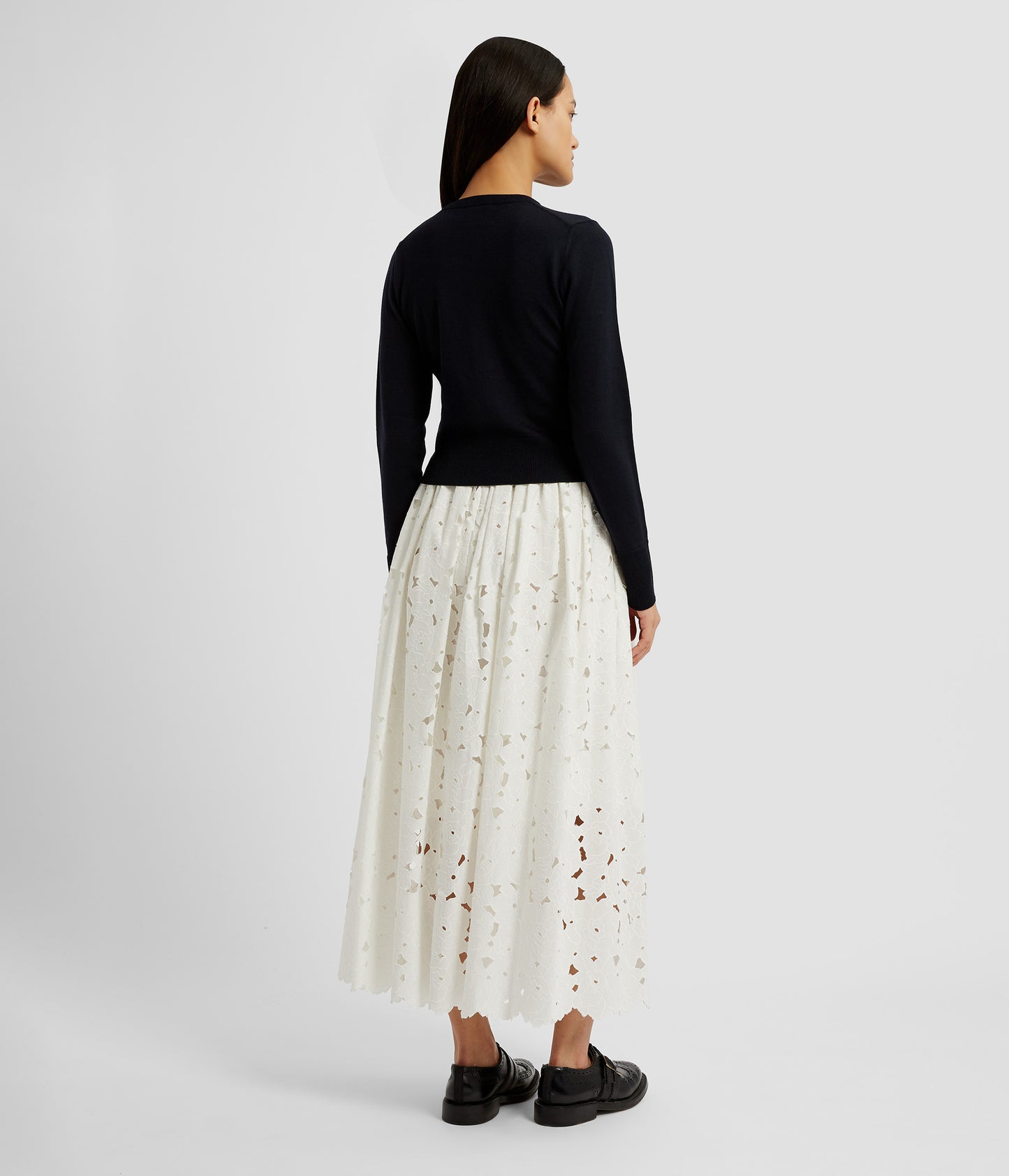 Drape Detail Knit Cardigan