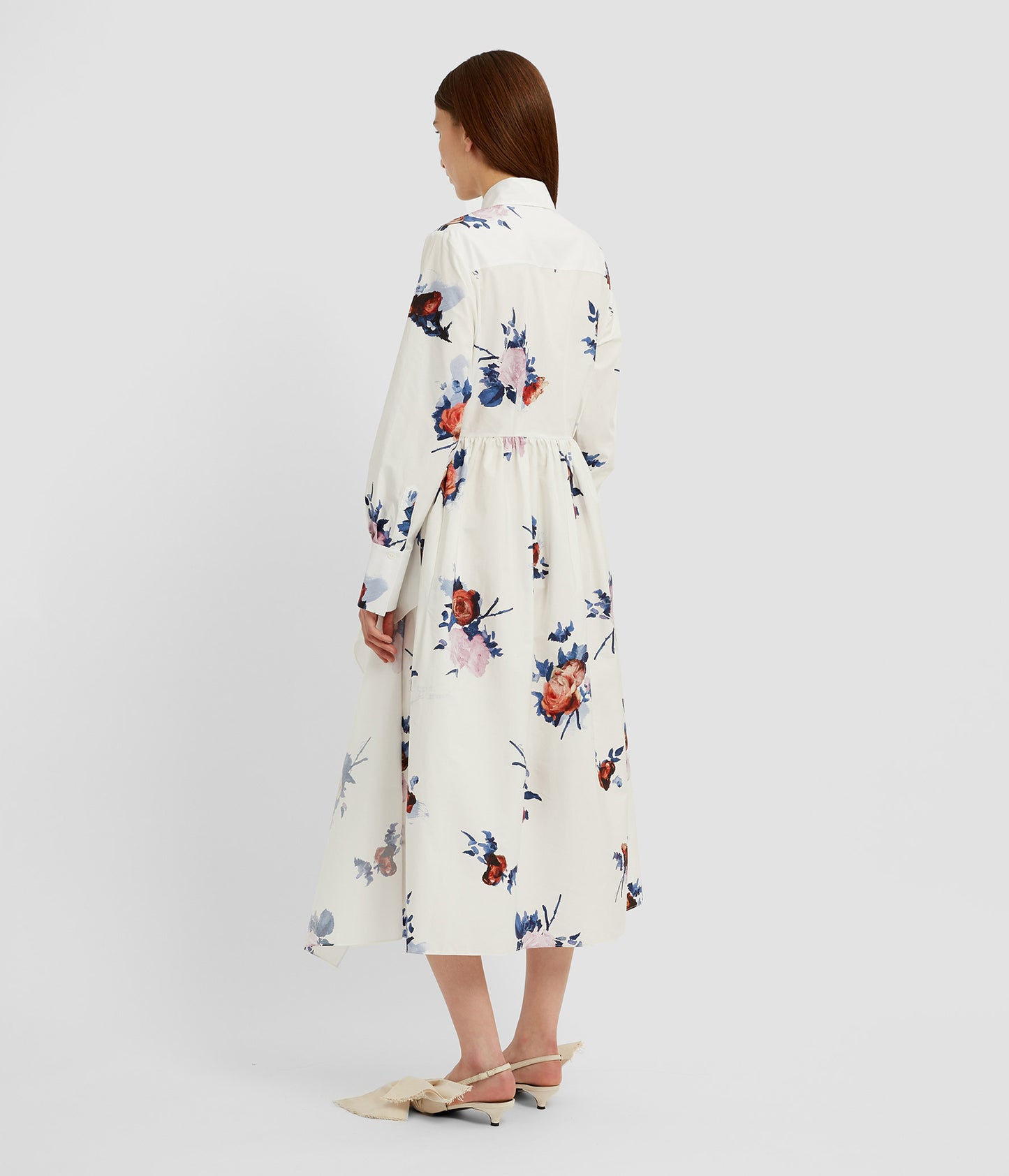 Long Sleeve Midi Shirt Dress