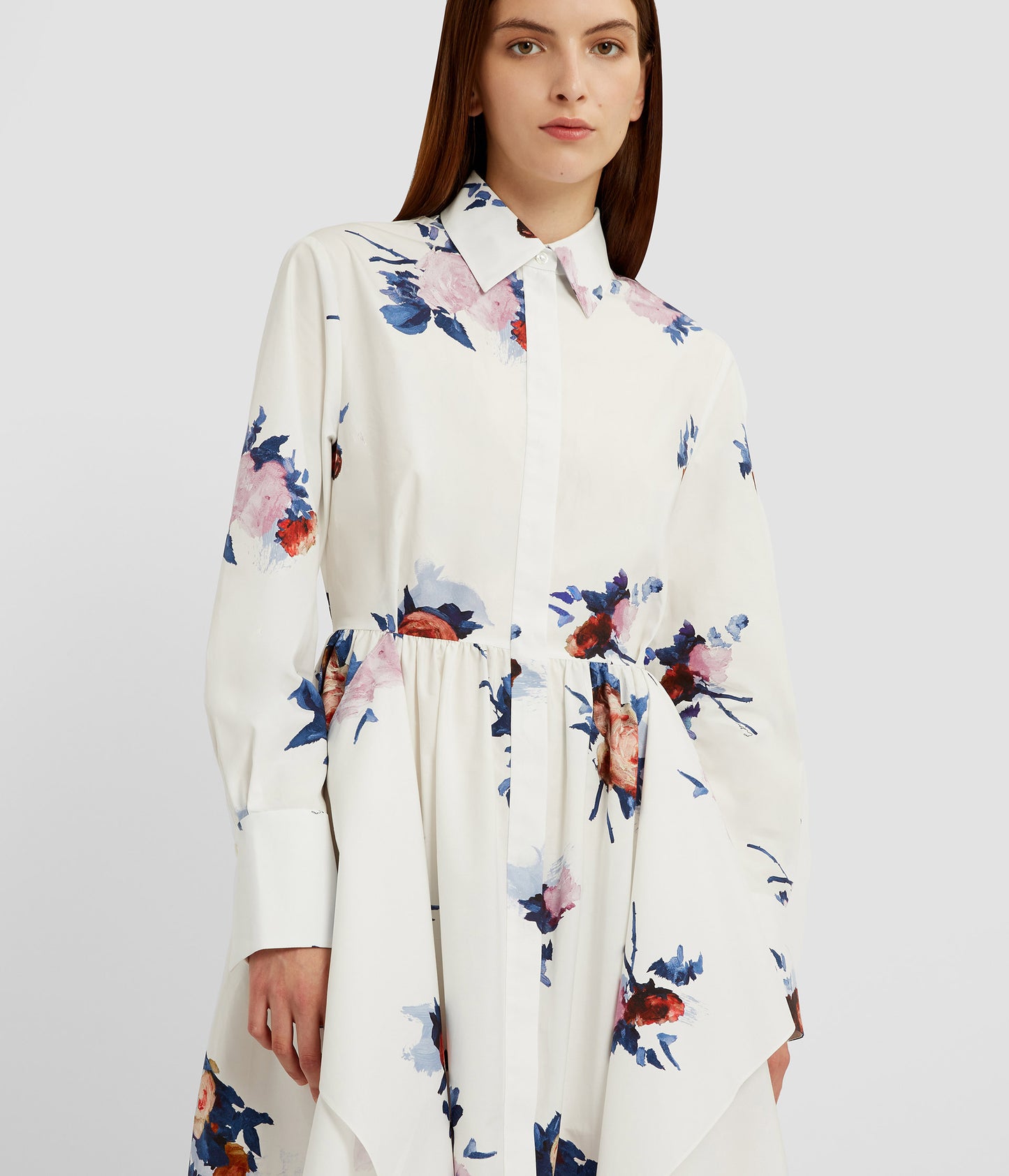Long Sleeve Midi Shirt Dress