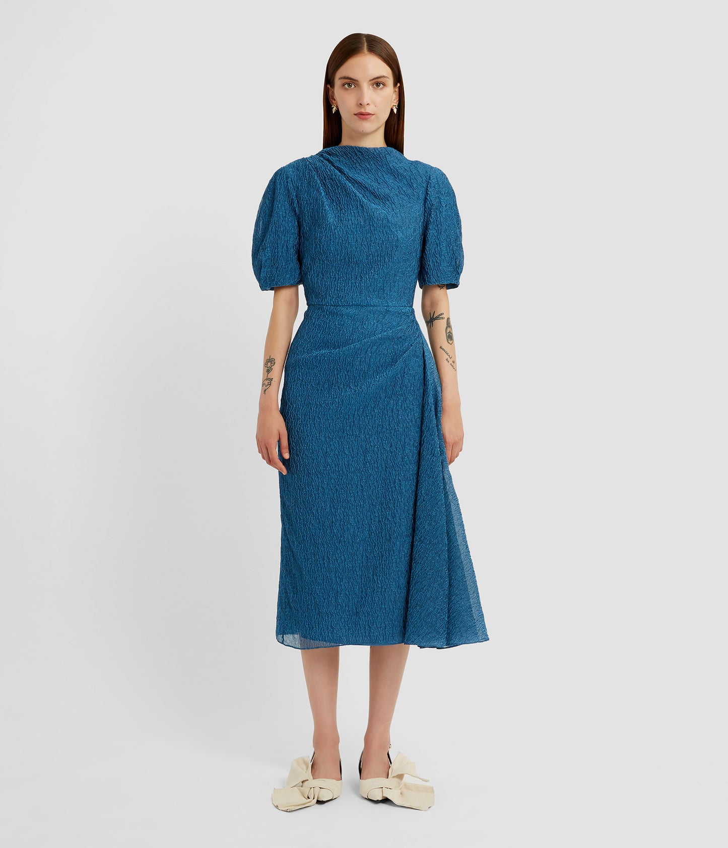 Short Sleeve Midi Dress