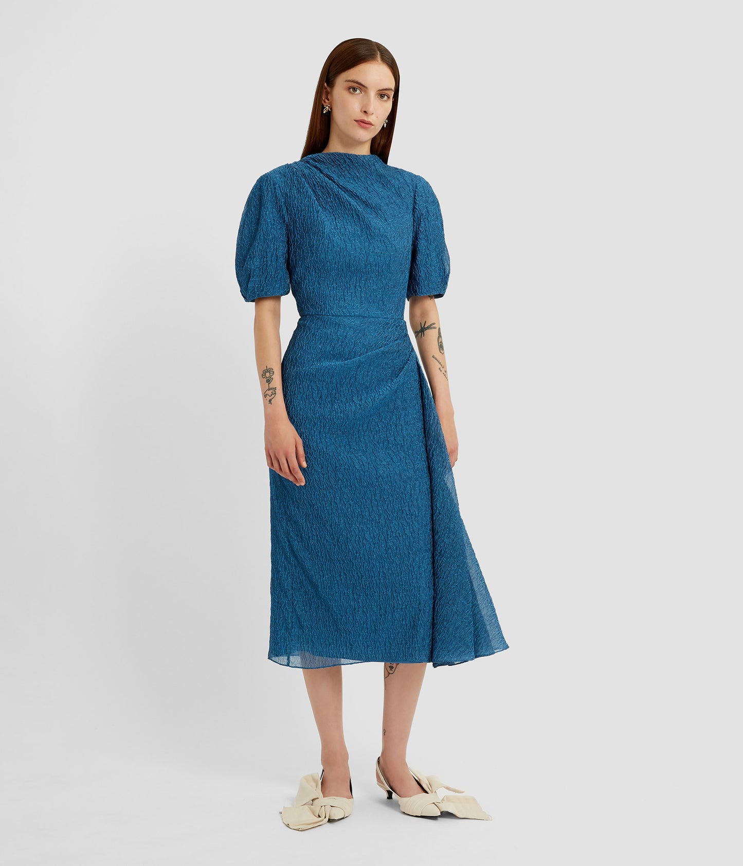 Short Sleeve Midi Dress