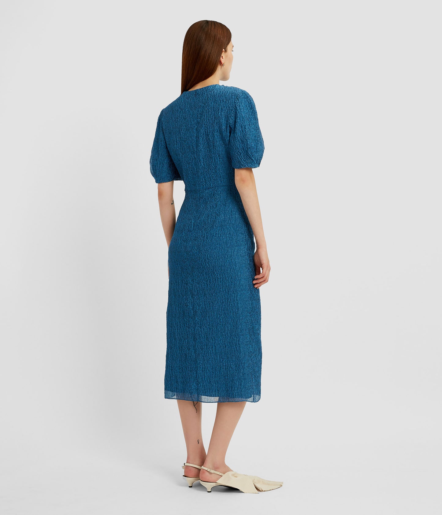 Short Sleeve Midi Dress