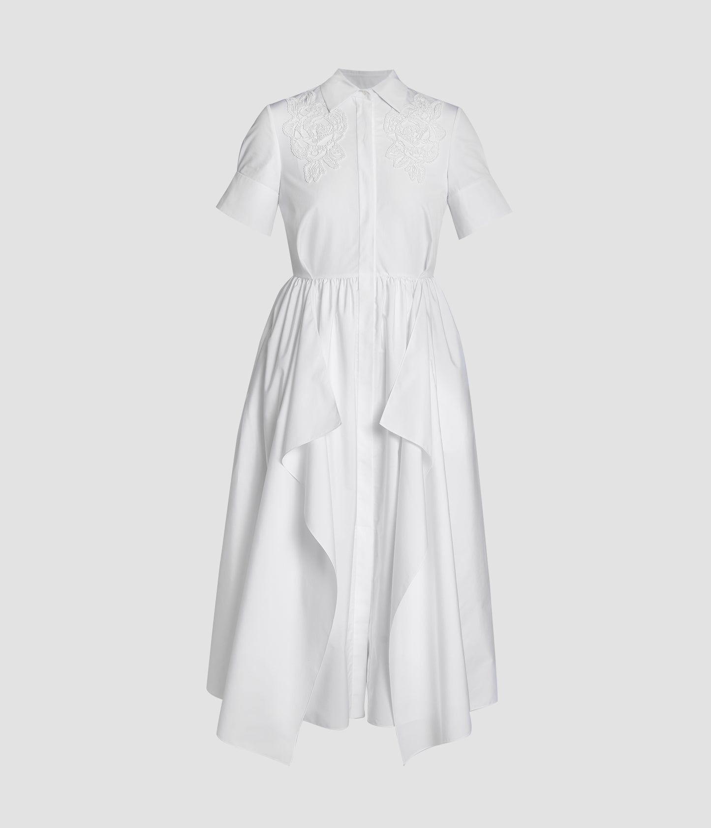 Short Sleeve Midi Shirt Dress