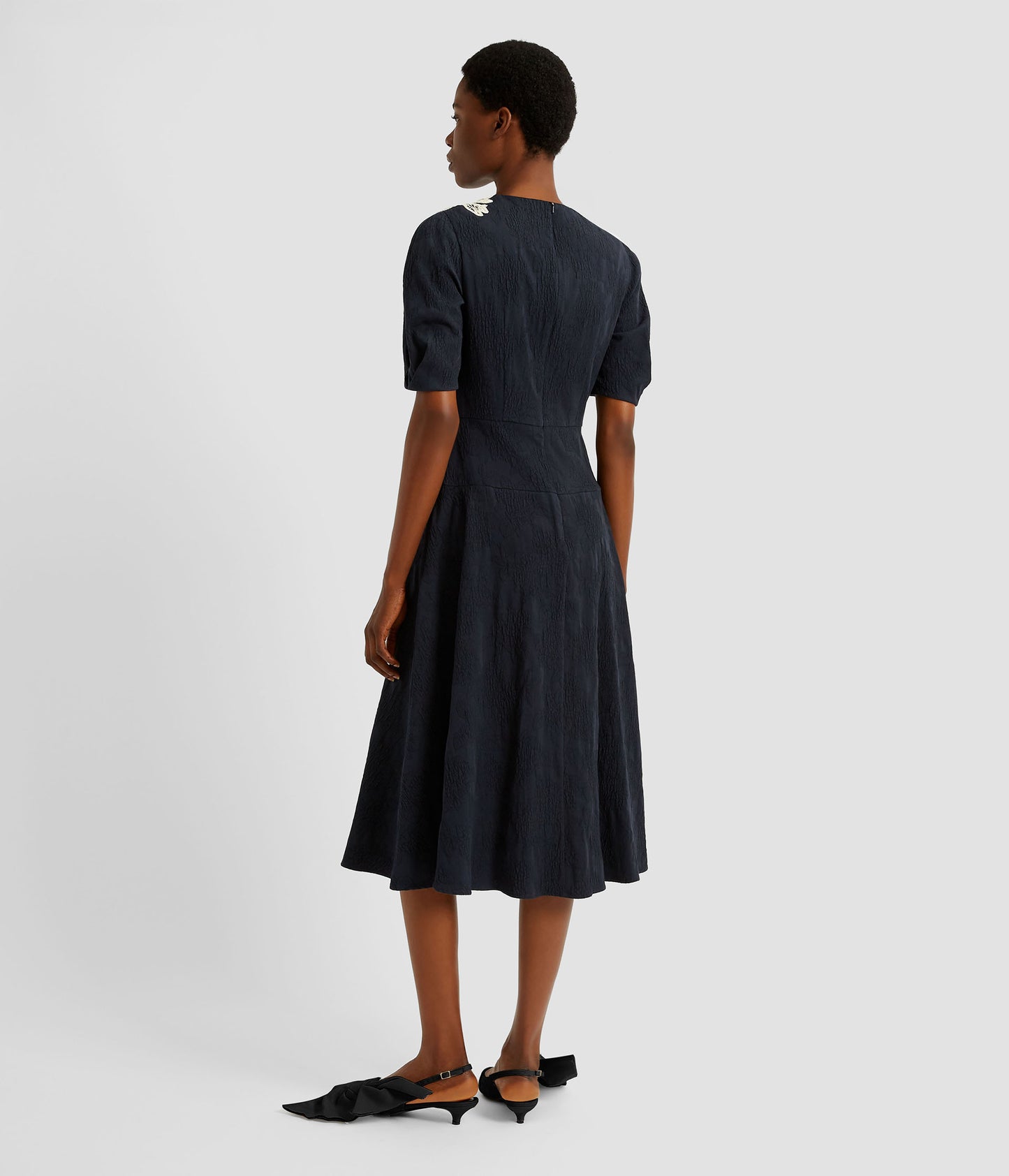 Short Sleeve Midi Dress