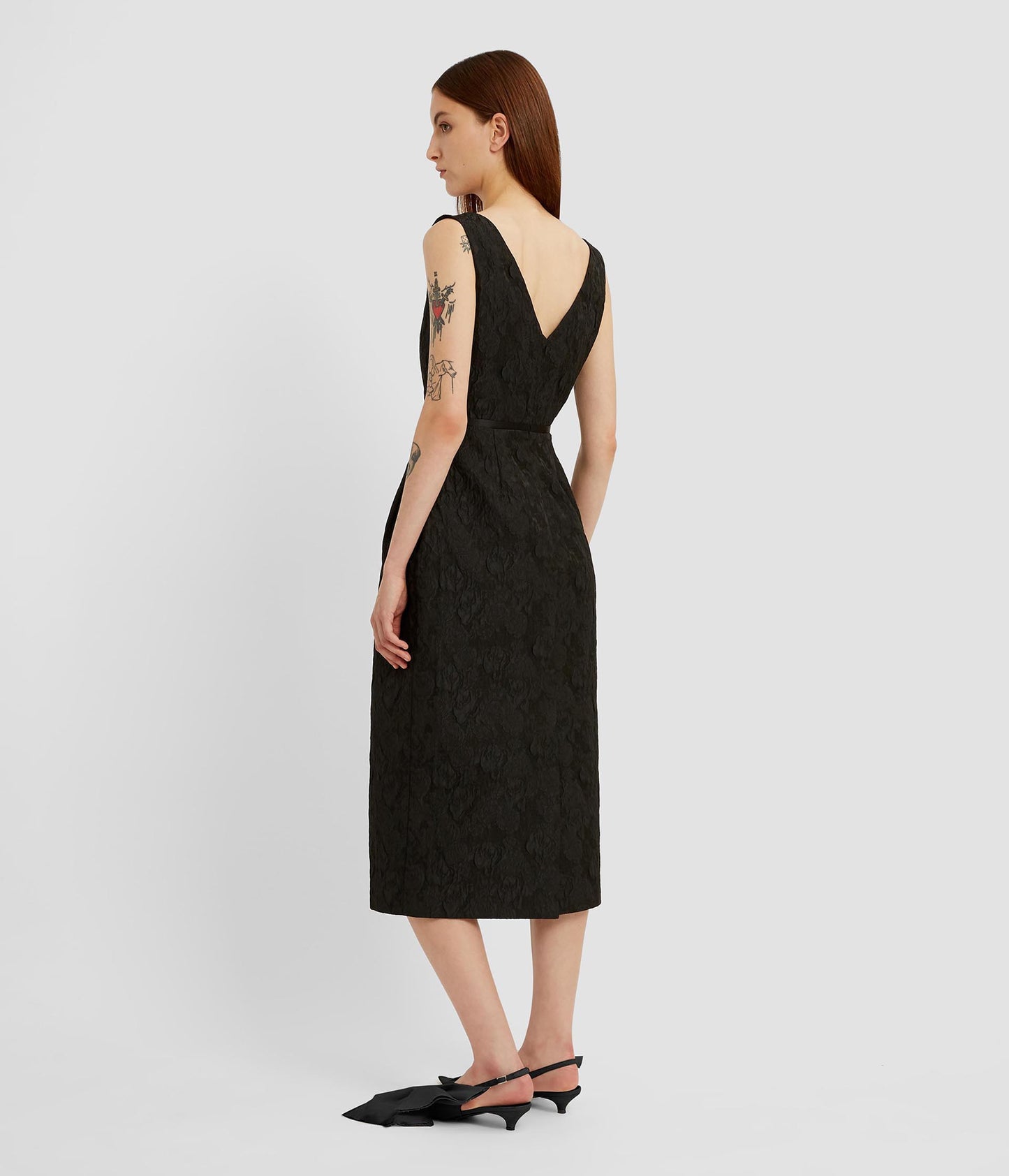 Sleeveless Pencil Midi Dress
