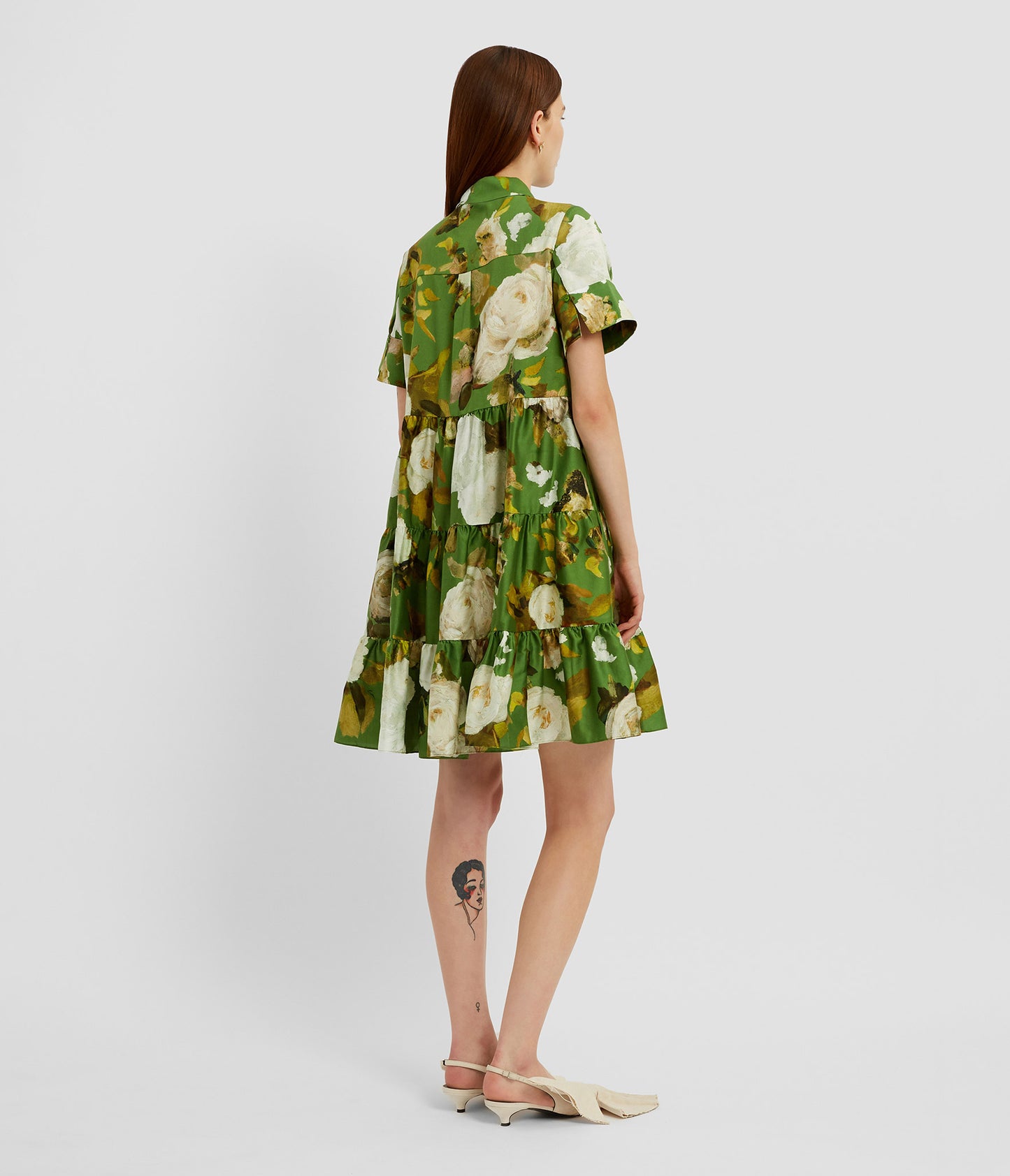 Short Sleeve Mini Shirt Dress
