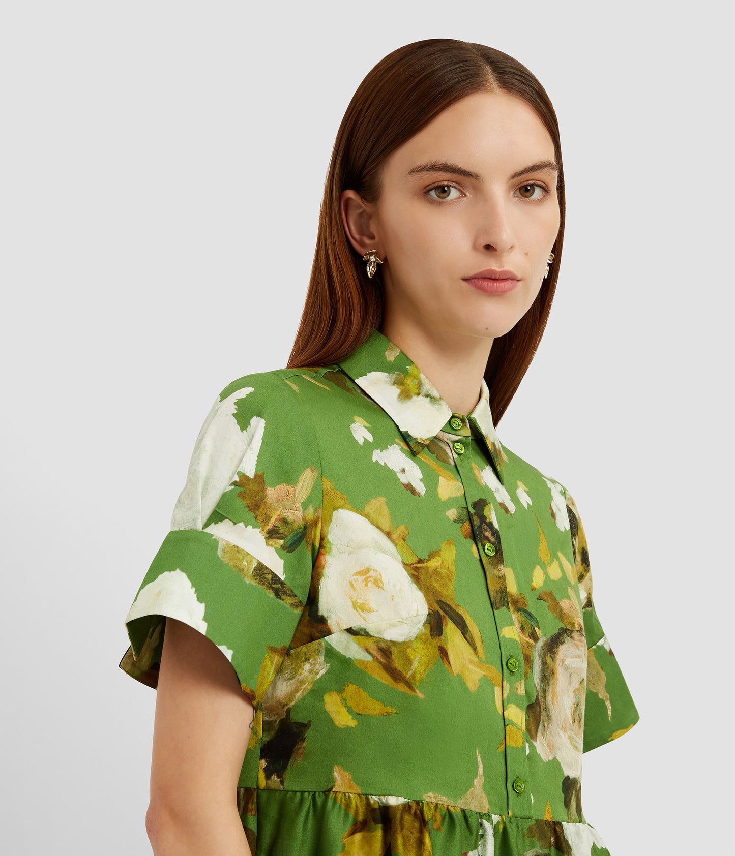 Short Sleeve Mini Shirt Dress