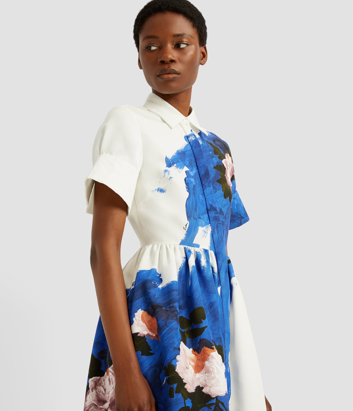 Short Sleeve Midi Shirt Dress