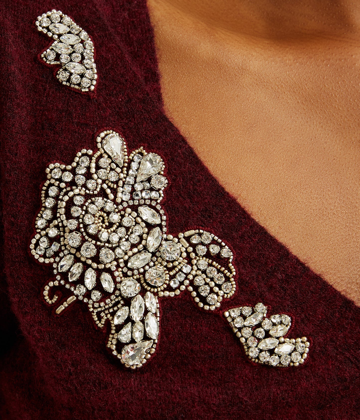 Embellished Cropped Cardigan