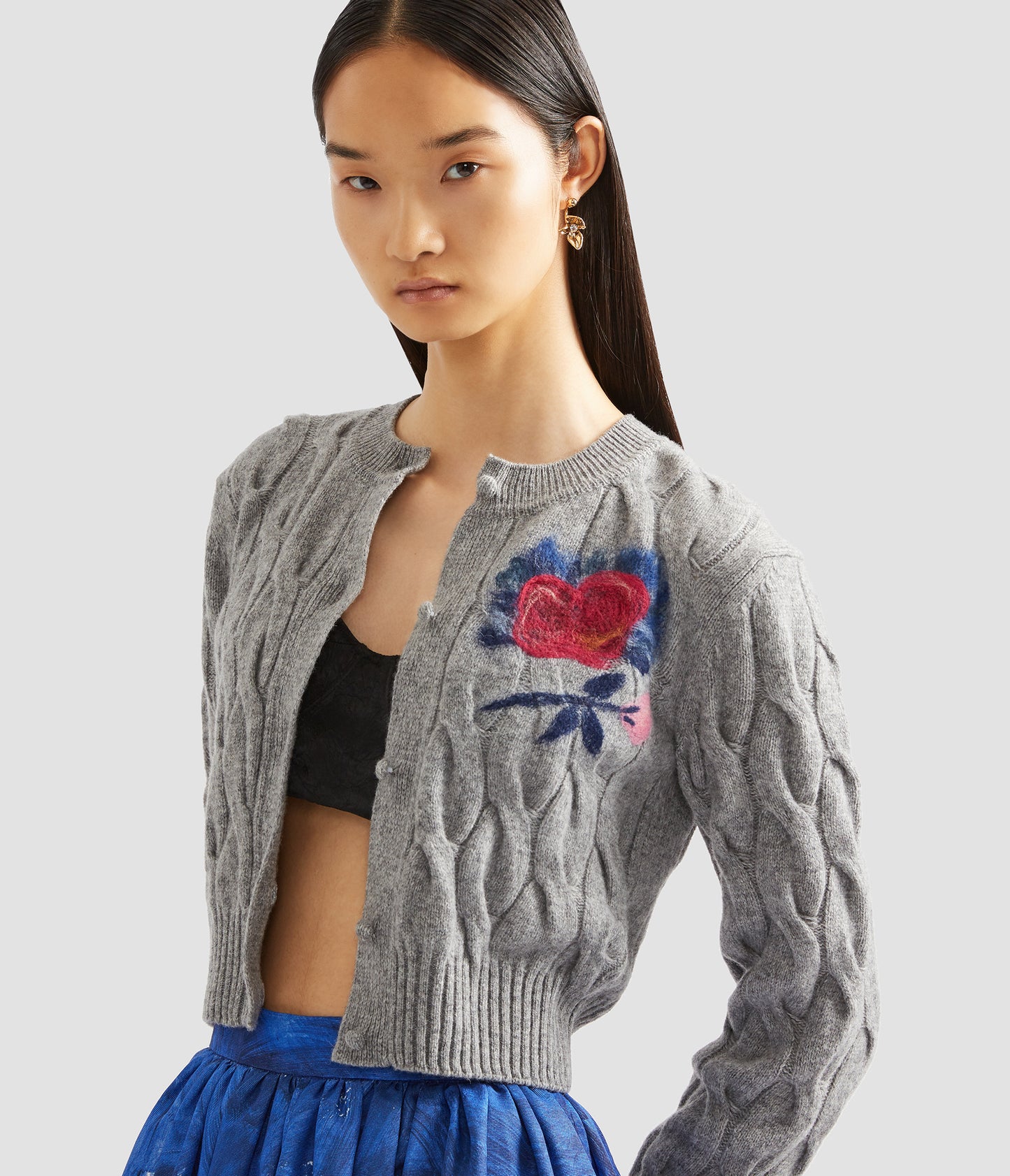 Crew Neck Cardigan