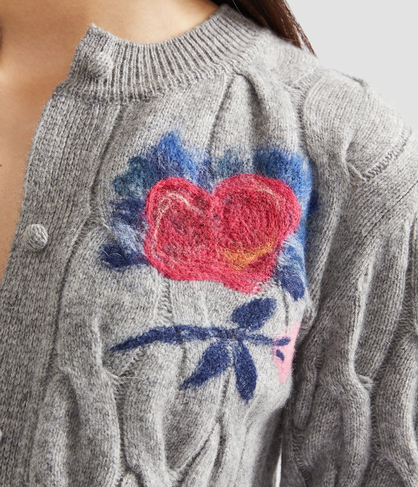Crew Neck Cardigan