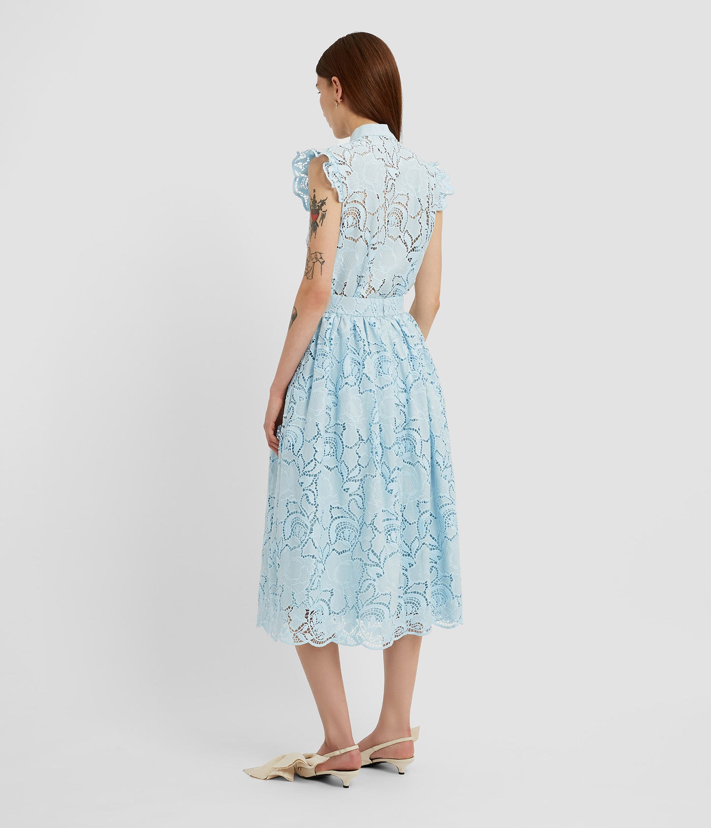 Gathered Midi Skirt