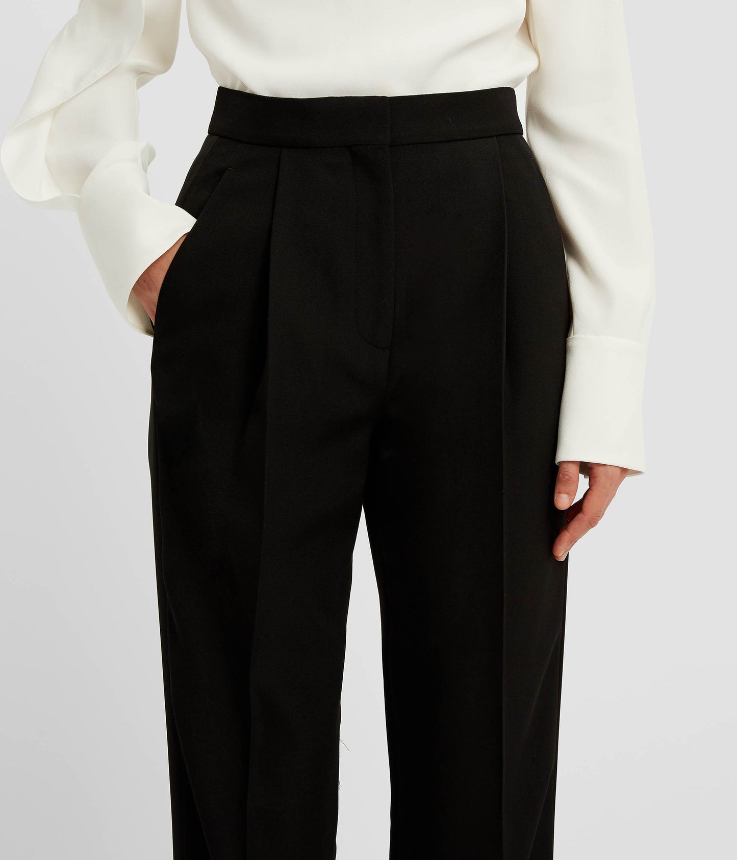 Grain De Poudre Tailored Trousers