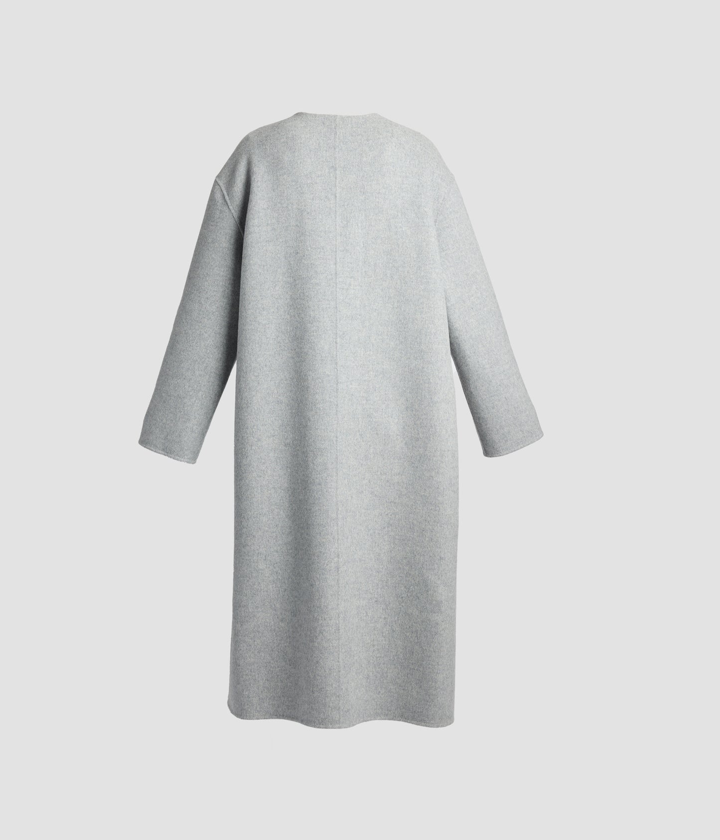 Floral Print Double Face Wool Belted Coat